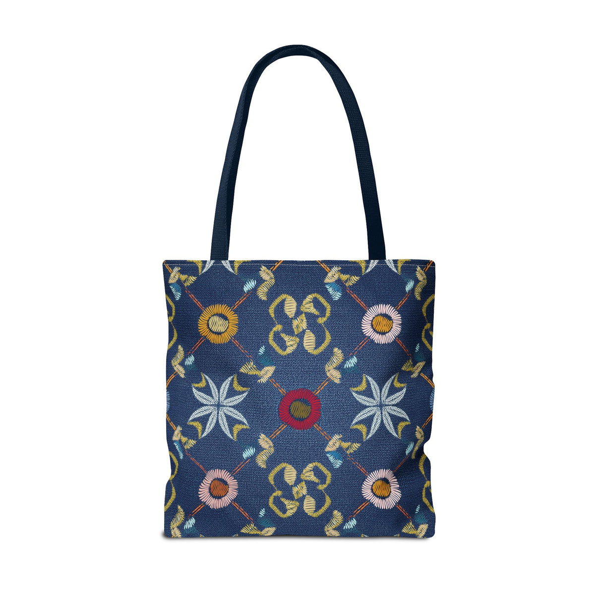 Denim Fabric Imitation Print Unisex Canvas Bag Poly Spun 3 Sizes Tote Bag 162