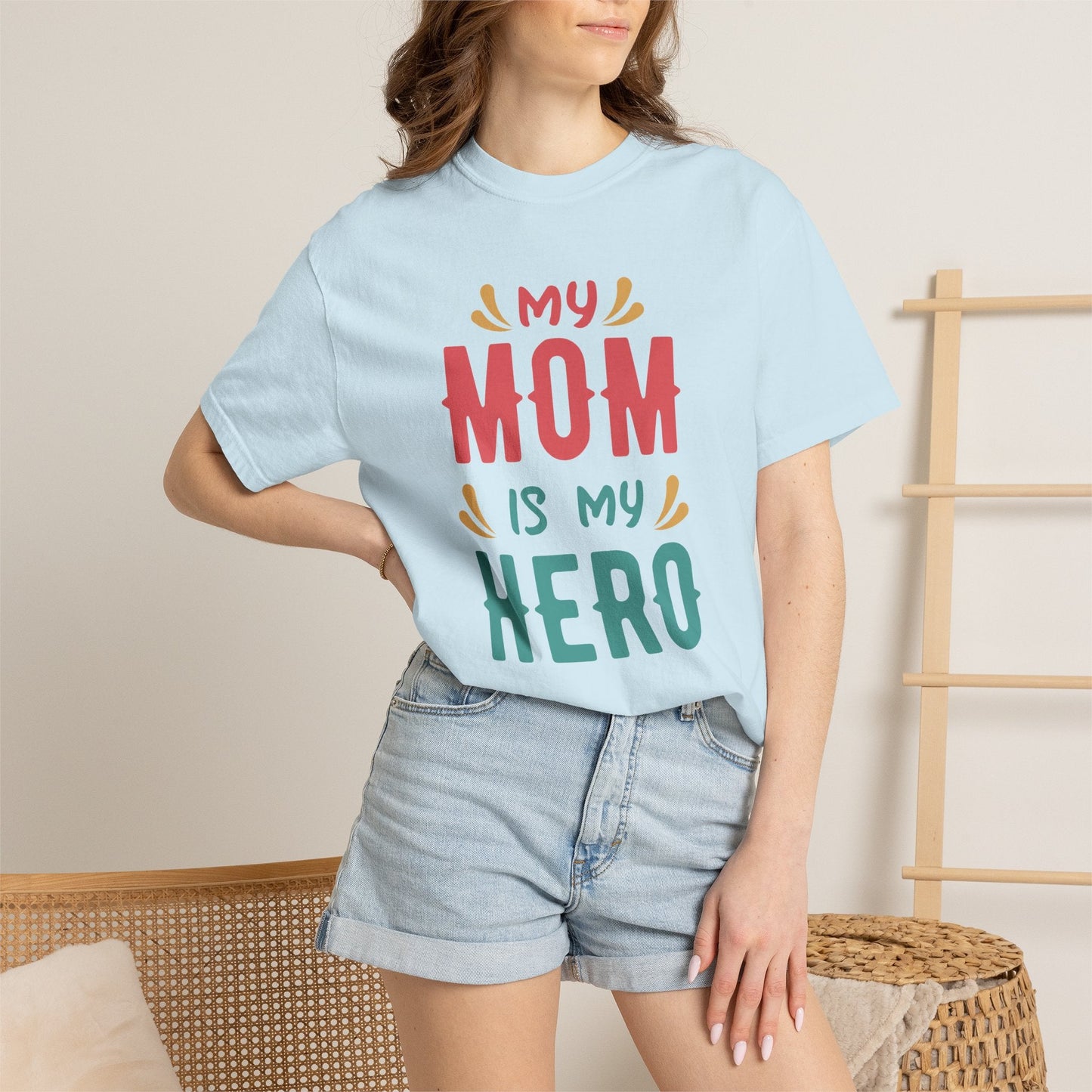 Mom T-shirt Mother's Day Mama Tee Unisex Comfort Colors Garment-Dyed Cotton h11