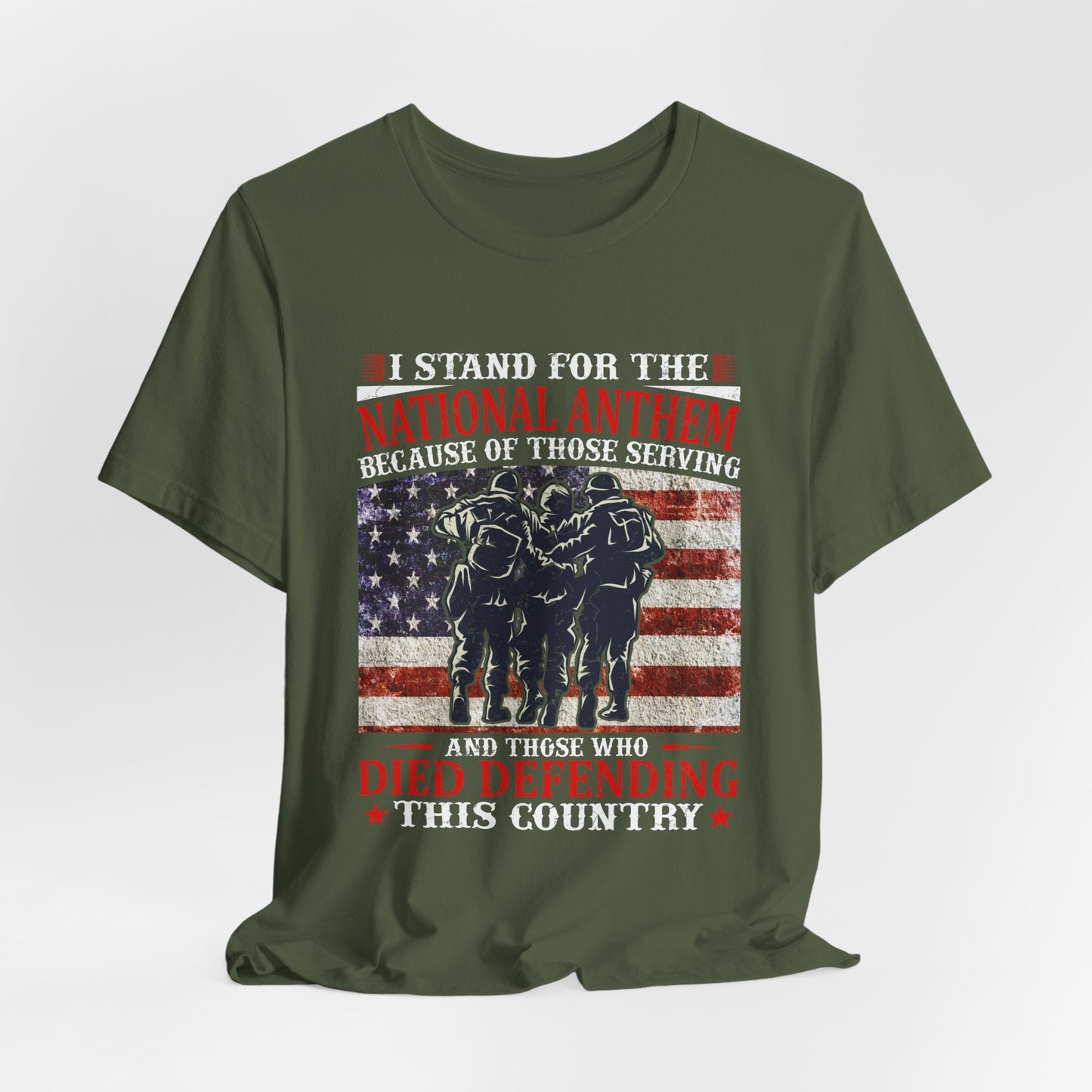 Army Veteran Patriotic Graphic Design Unisex Cotton T-Shirt v36
