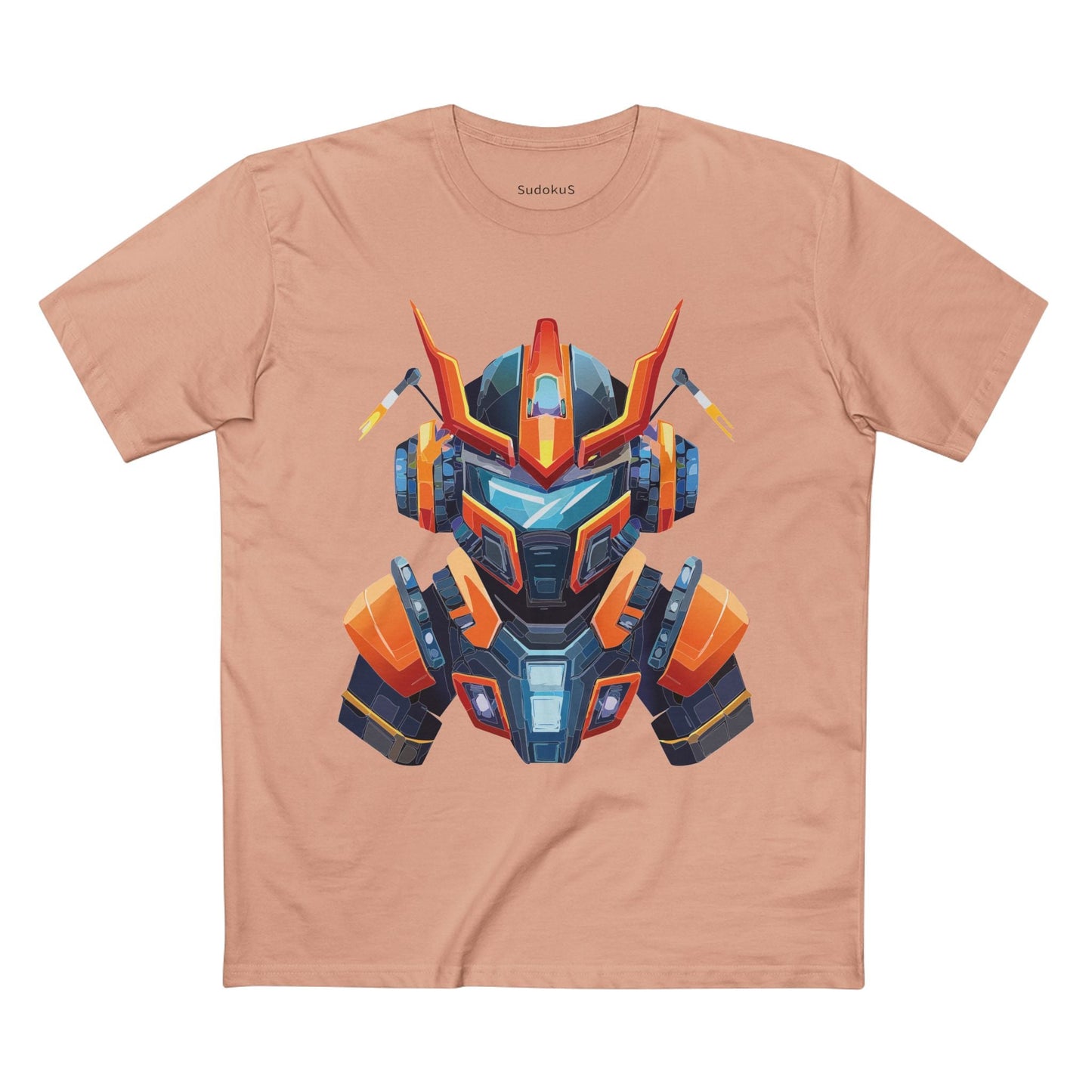 Cyborg Robot Graphic Unisex 100 Cotton Staple Tee 1