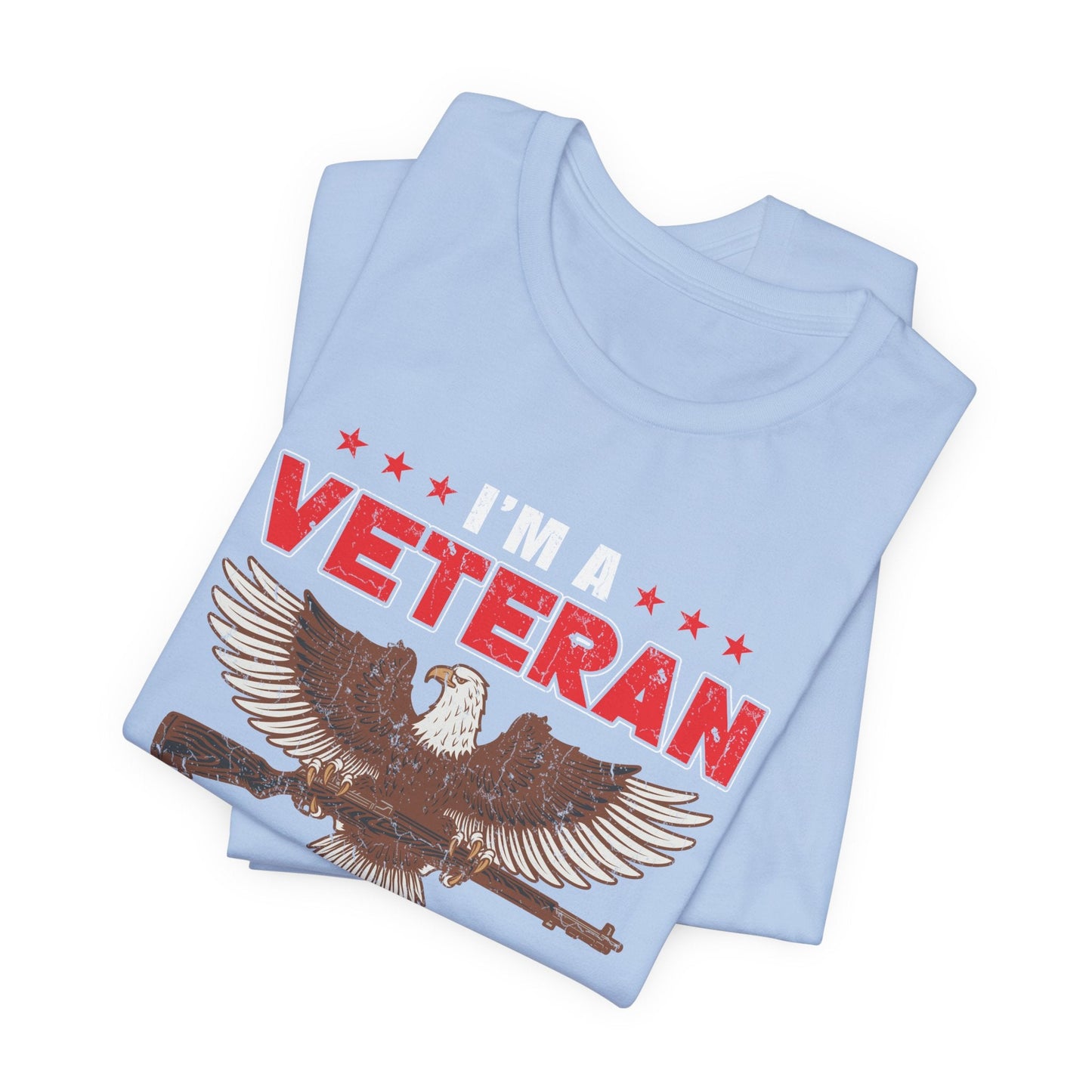 Army Veteran Patriotic Graphic Design Unisex Cotton T-Shirt v35