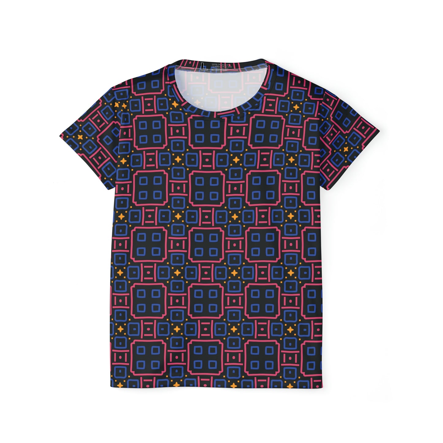 Camiseta de poliéster con estampados abstractos