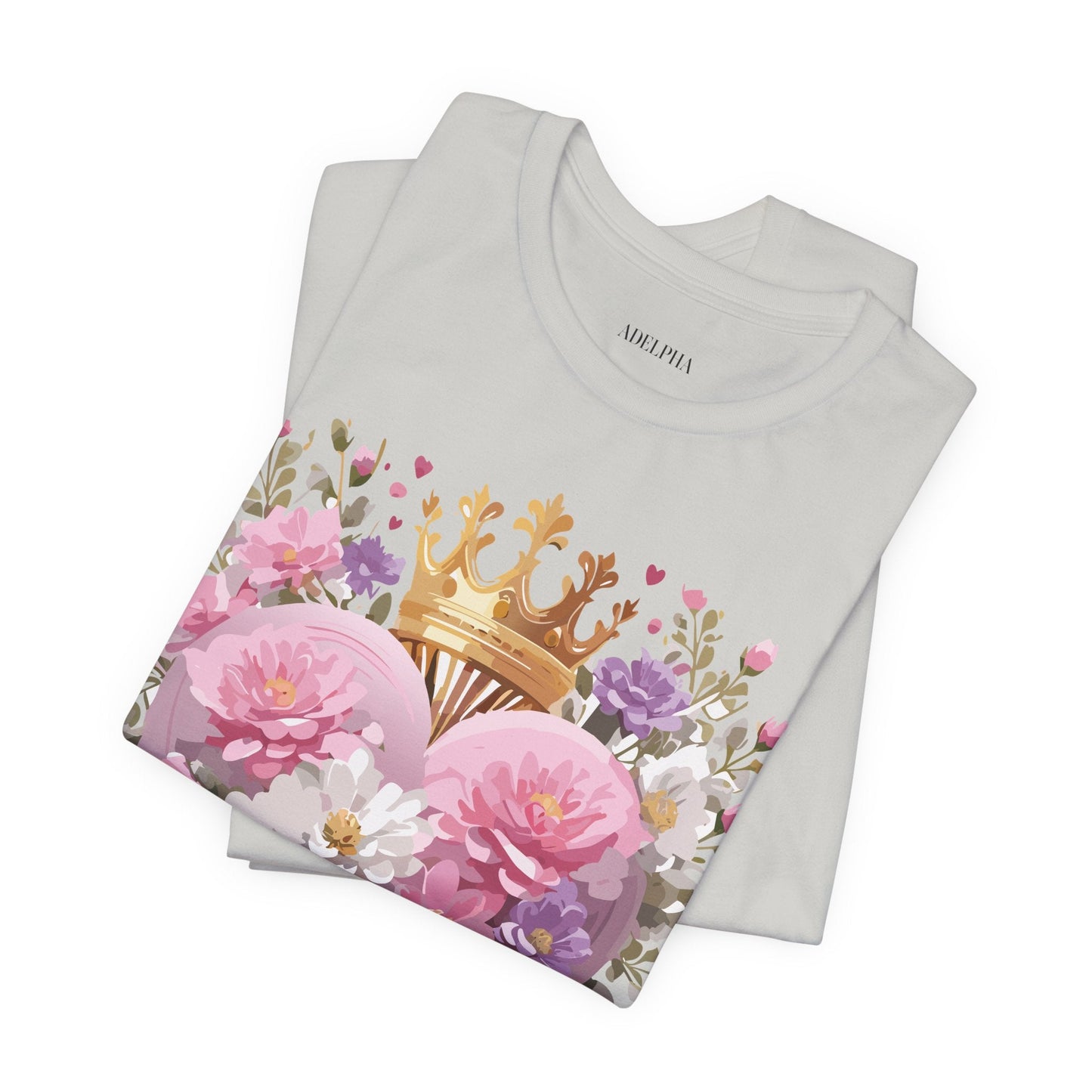 Valentine Day Graphic Unisex 100 Cotton Vintage Artwork with Love and Flower Design Tee 2