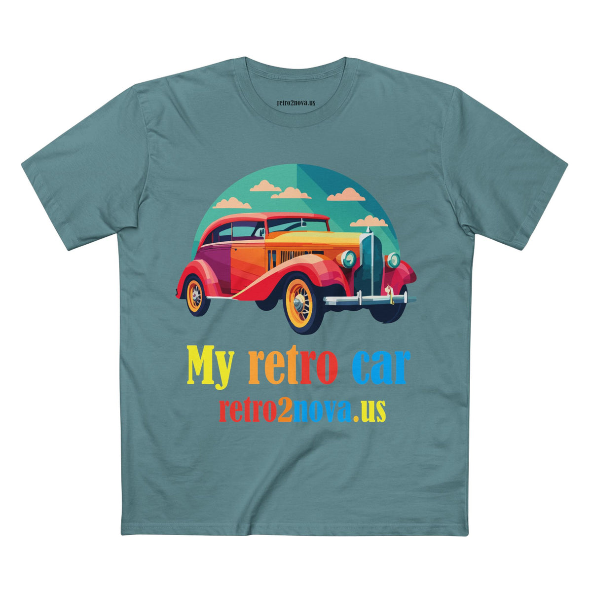 Retro Car Vintage Graphic Tee Staple Unisex 100 Cotton Tee Shirt - RC-20