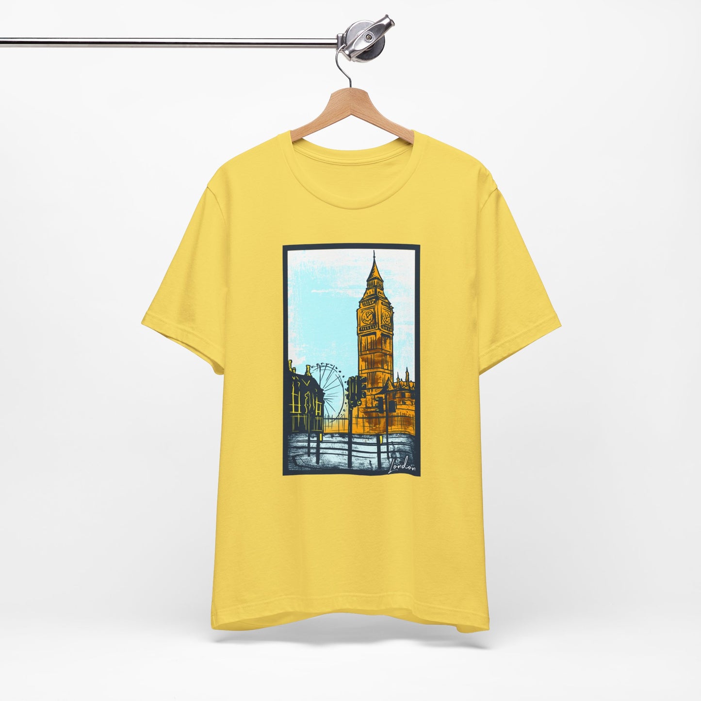 Retro Poster London Graphic Design Tee, London Shirt, Vintage Tees, Art Design T-Shirt, Graphic Tee, Retro Art Shirts