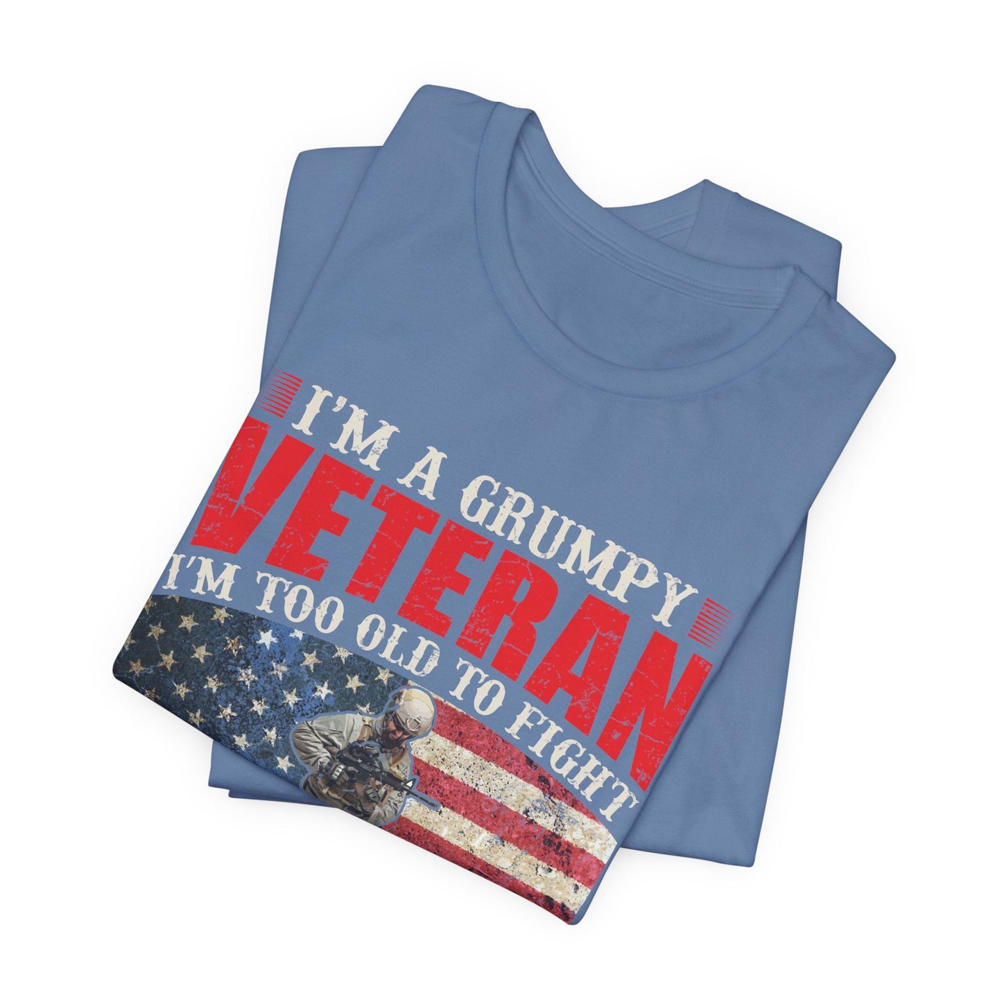 Army Veteran Patriotic Graphic Design Unisex Cotton T-Shirt v38
