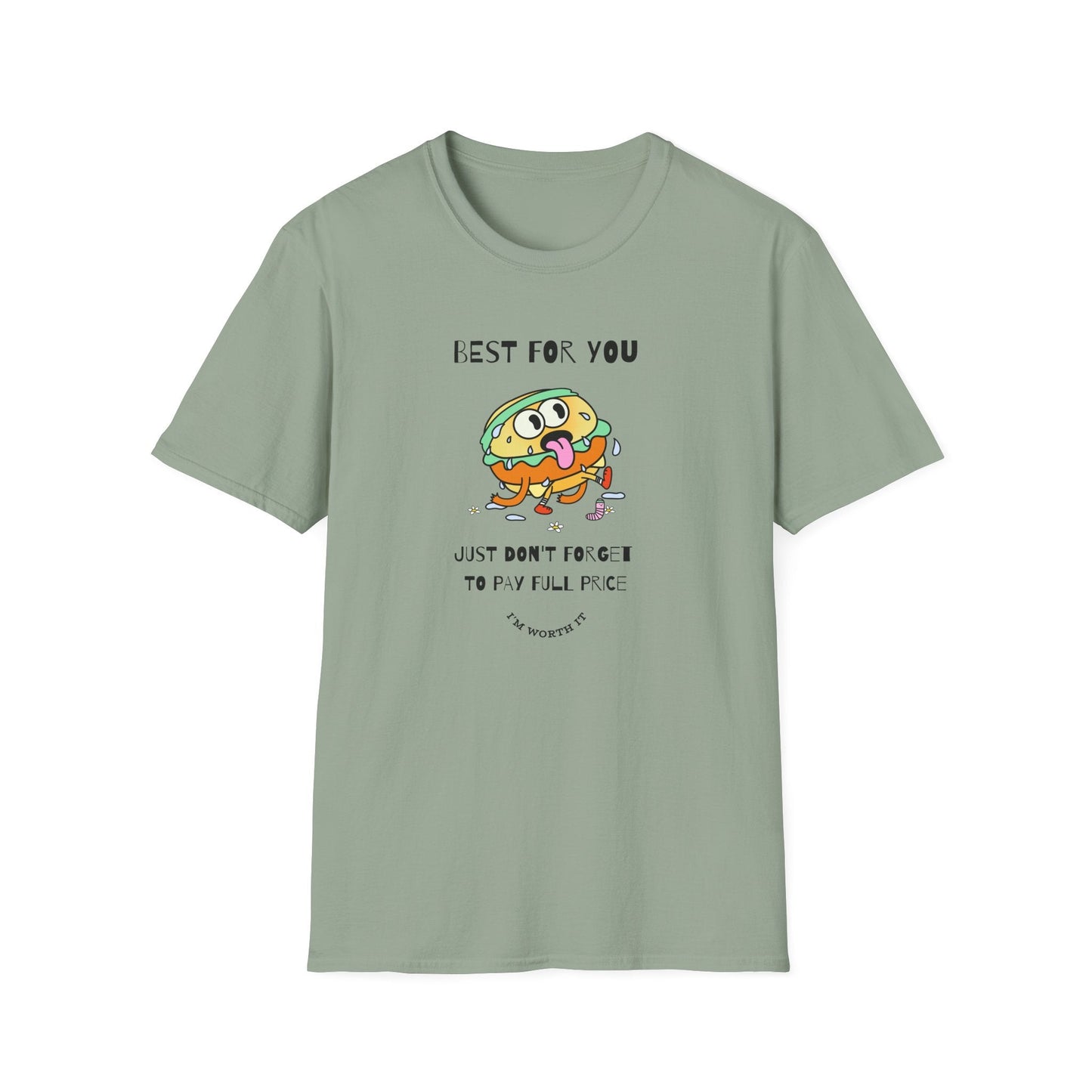 Funny Food T Shirts Unisex Softstyle Tee Gildan 64000 100 Percent Ring Spun Cotton Comfortable Graphic Tee
