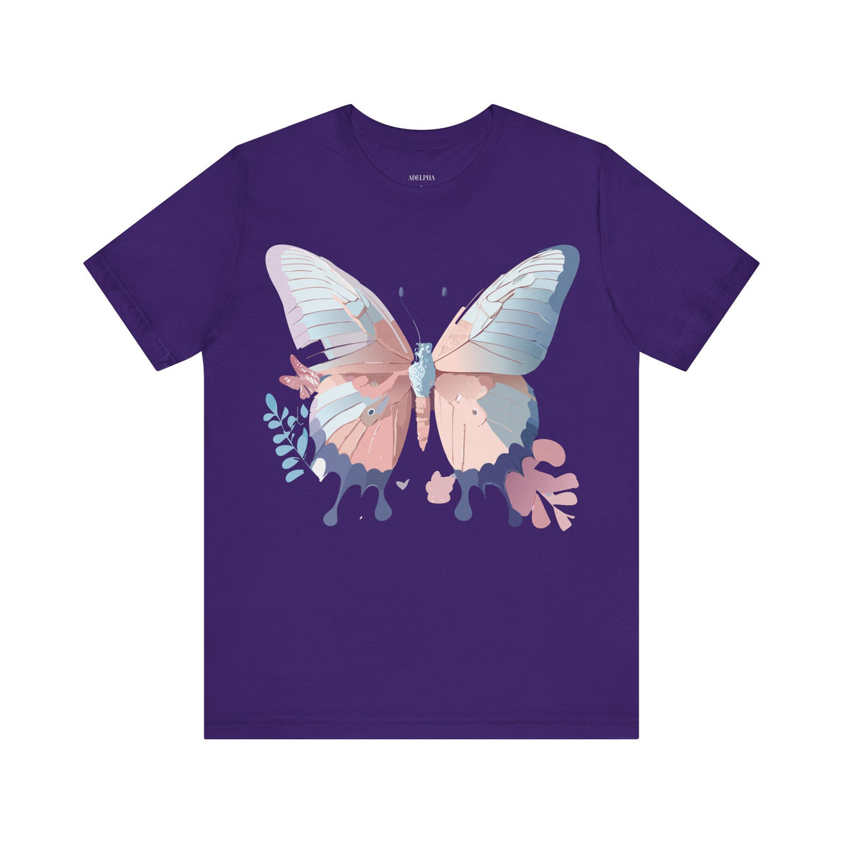 Butterfly Graphic Unisex Cotton Bella+Canvas Tee with Art Design n70