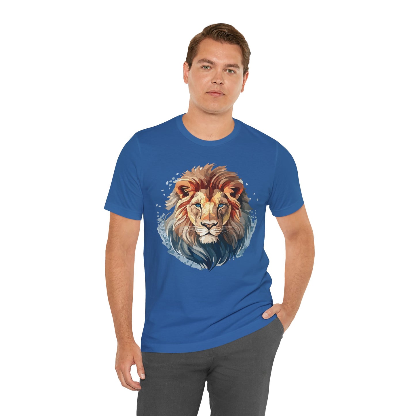 Lion Shirt, Animal Shirt, T-Shirt with Lion, Art Design Tee, Animal Tees, Safari T-Shirt 12