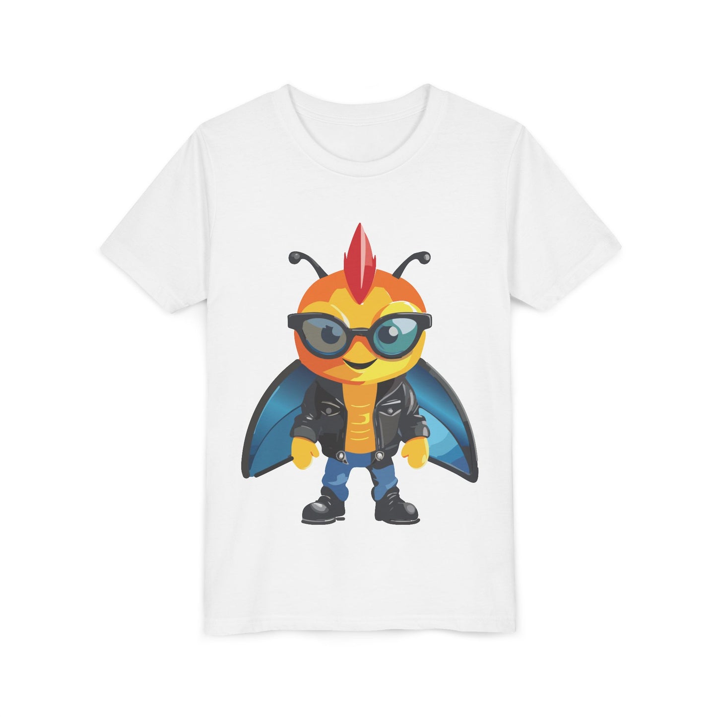 Cool Cartoon Fly Youth Short Sleeve Tee - Fun Graphic T-Shirt for Kids (9-14)