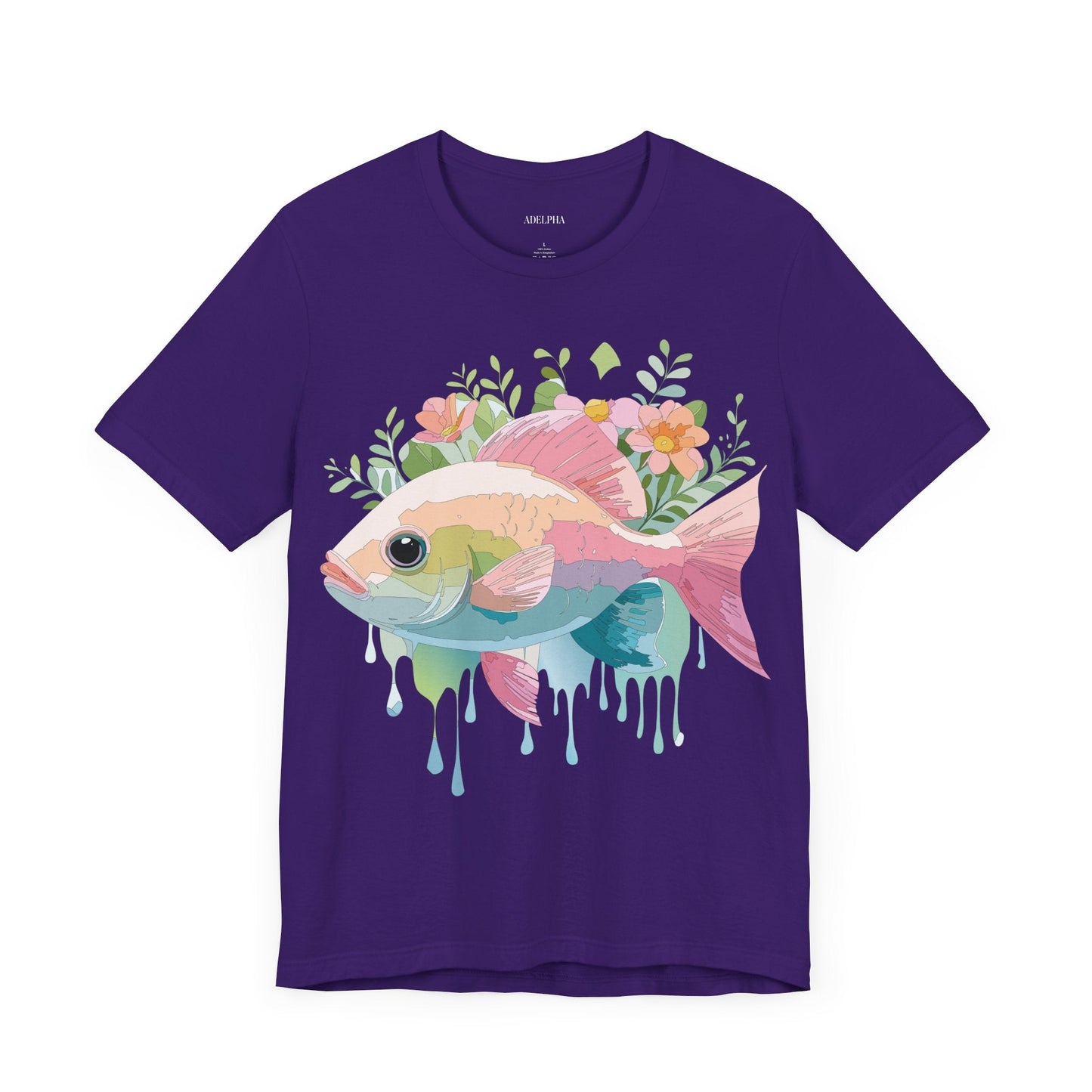Fish Graphic Unisex 100 Cotton Vintage Artwork Tee 1
