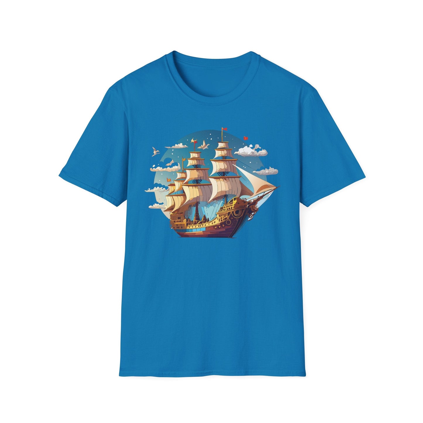 Ship T Shirts Frigate Vessel Tee Shirt Unisex Gildan Softstyle 64000 Cotton Tee Comfort Fit