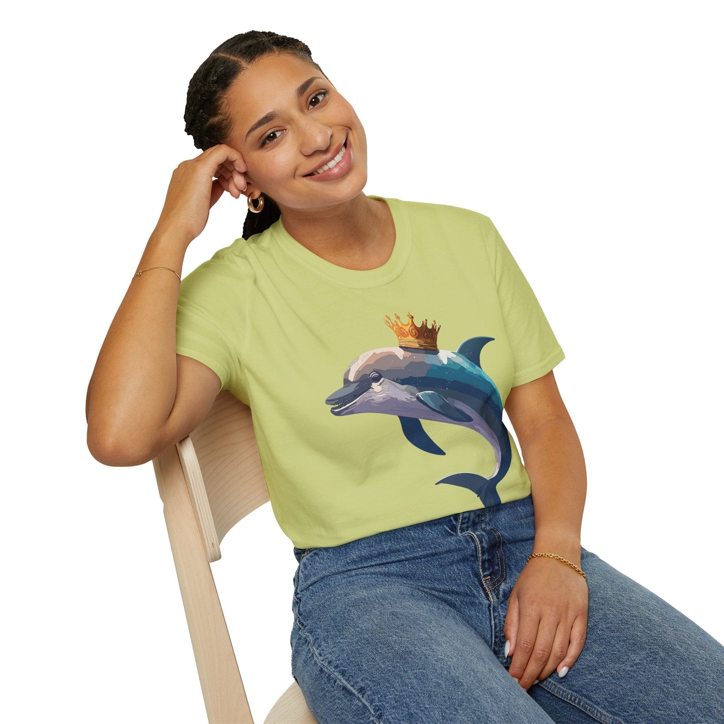 Dolphin Shirts Unisex Gildan Softstyle 64000 100 Percent Cotton Tee For Animal Lovers