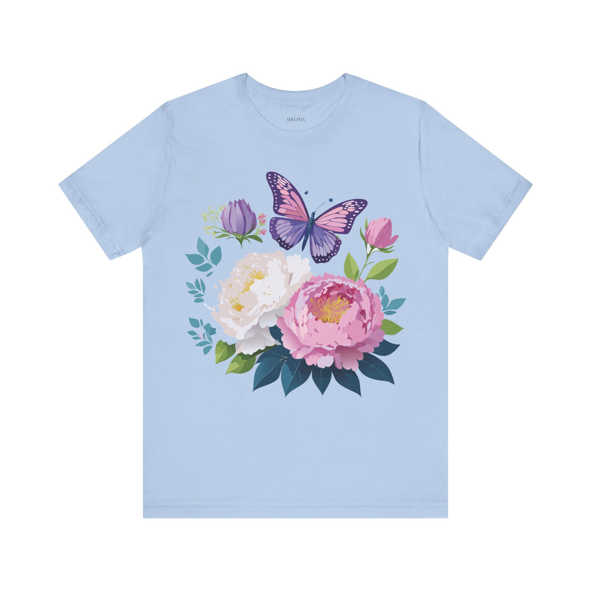 Floral Graphic Tee Shirt - Bella+Canvas Unisex 100 Cotton 38