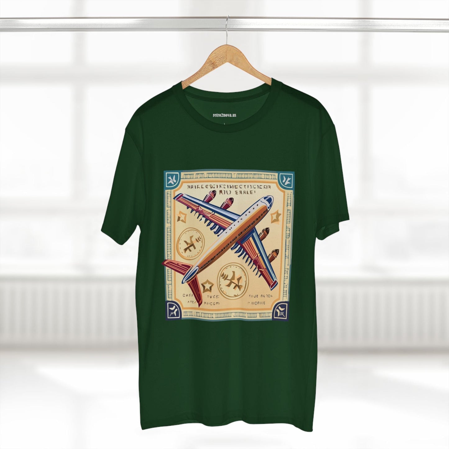 Postage Stamp Shirt Unisex Premium Cotton Tee With Original Art By Retro2Nova Art Collection