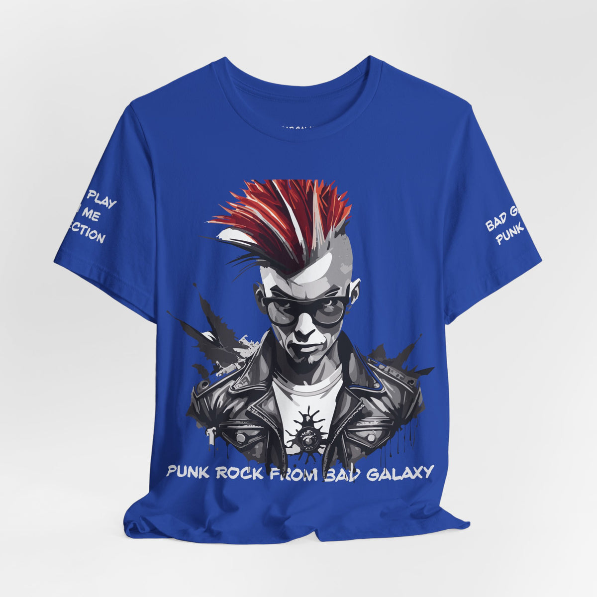 Punk Rock Graphic Unisex Cotton Bella+Canvas Tee with Art Design b24