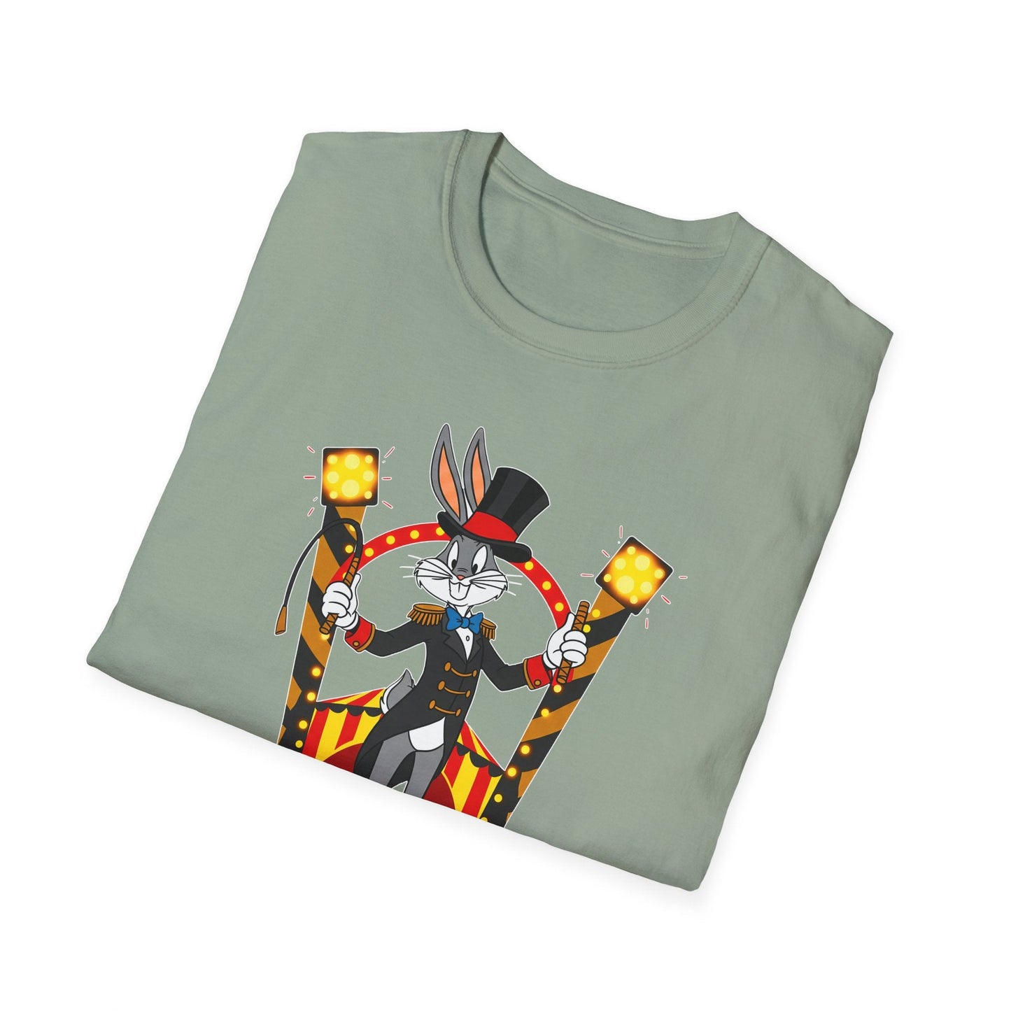 Cartoon Bunny Graphic Unisex Cotton Animal Animation Artwork Design Tee 14