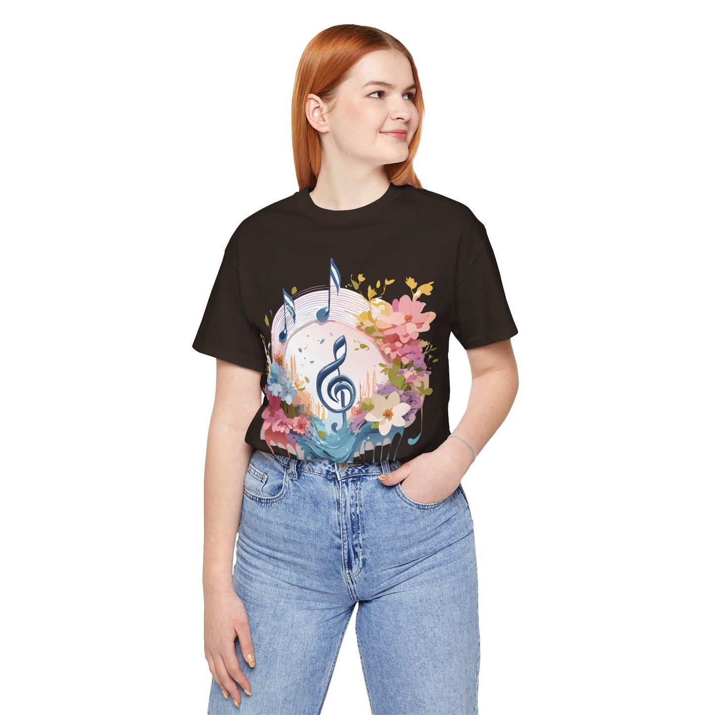 Adelpha Graphic Music T Shirt Unisex Jersey Short Sleeve Tee With Vintage Artwork