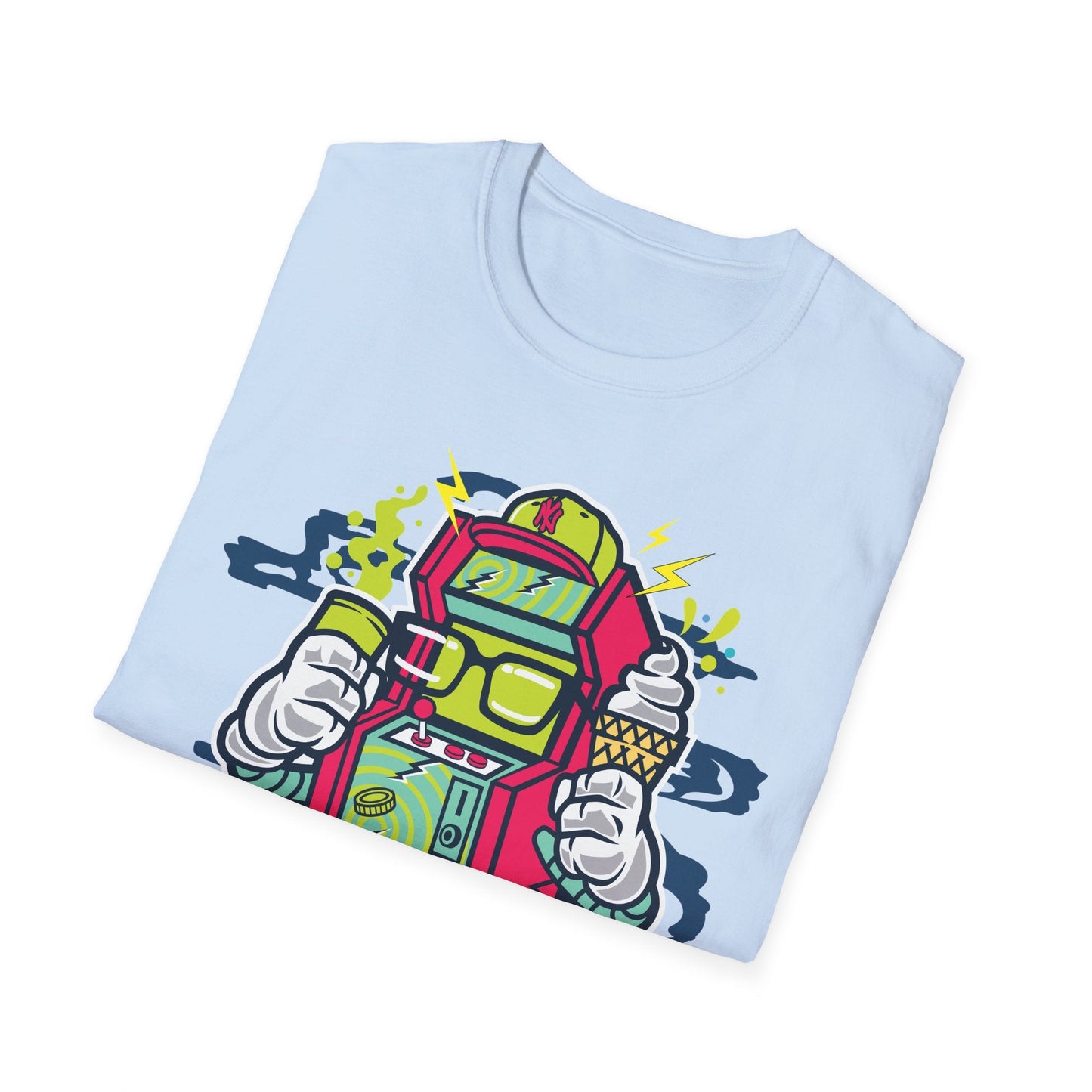 Cartoon T Shirt Animation Tee Funny Graphic Unisex Gildan Softstyle 64000 100 Percent Cotton