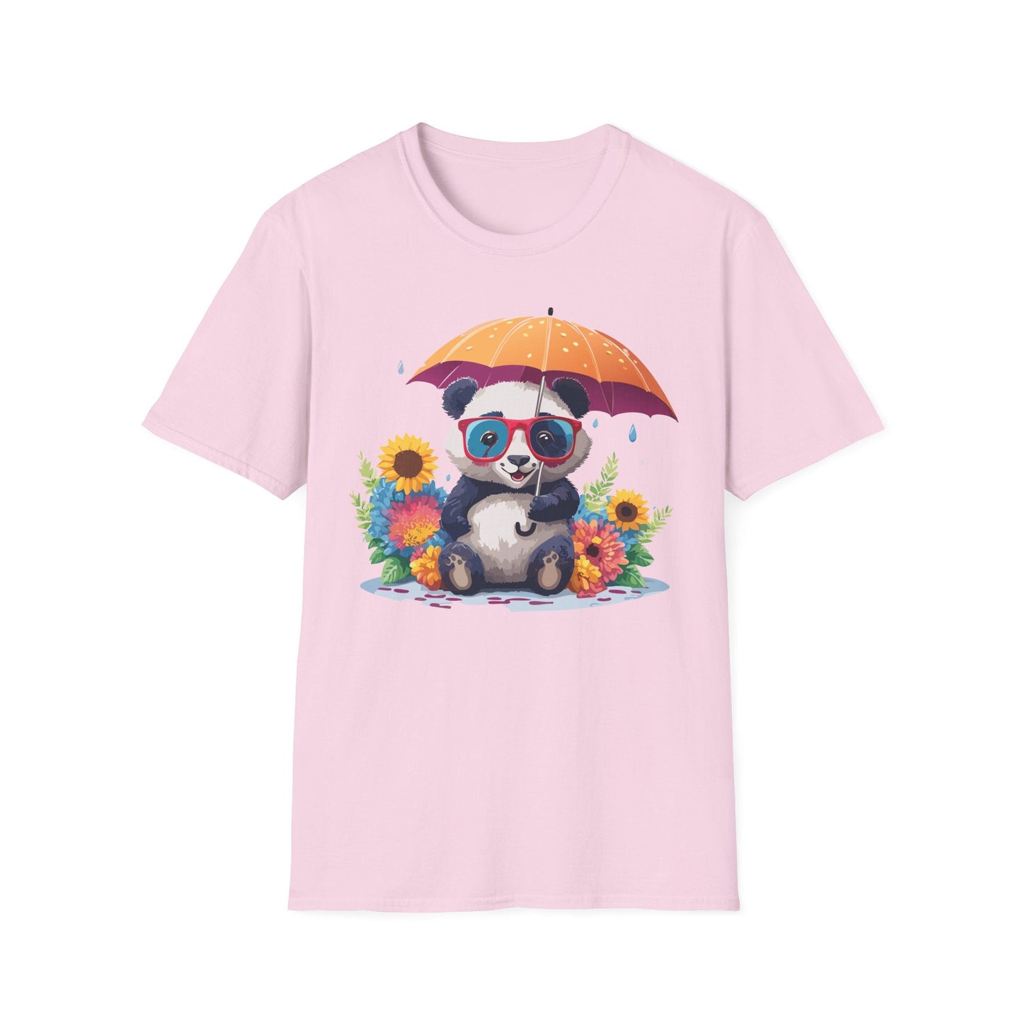 Panda Shirt Unisex Panda Tee Animal Graphic T Shirt Softstyle 64000 Cotton Breathable Everyday