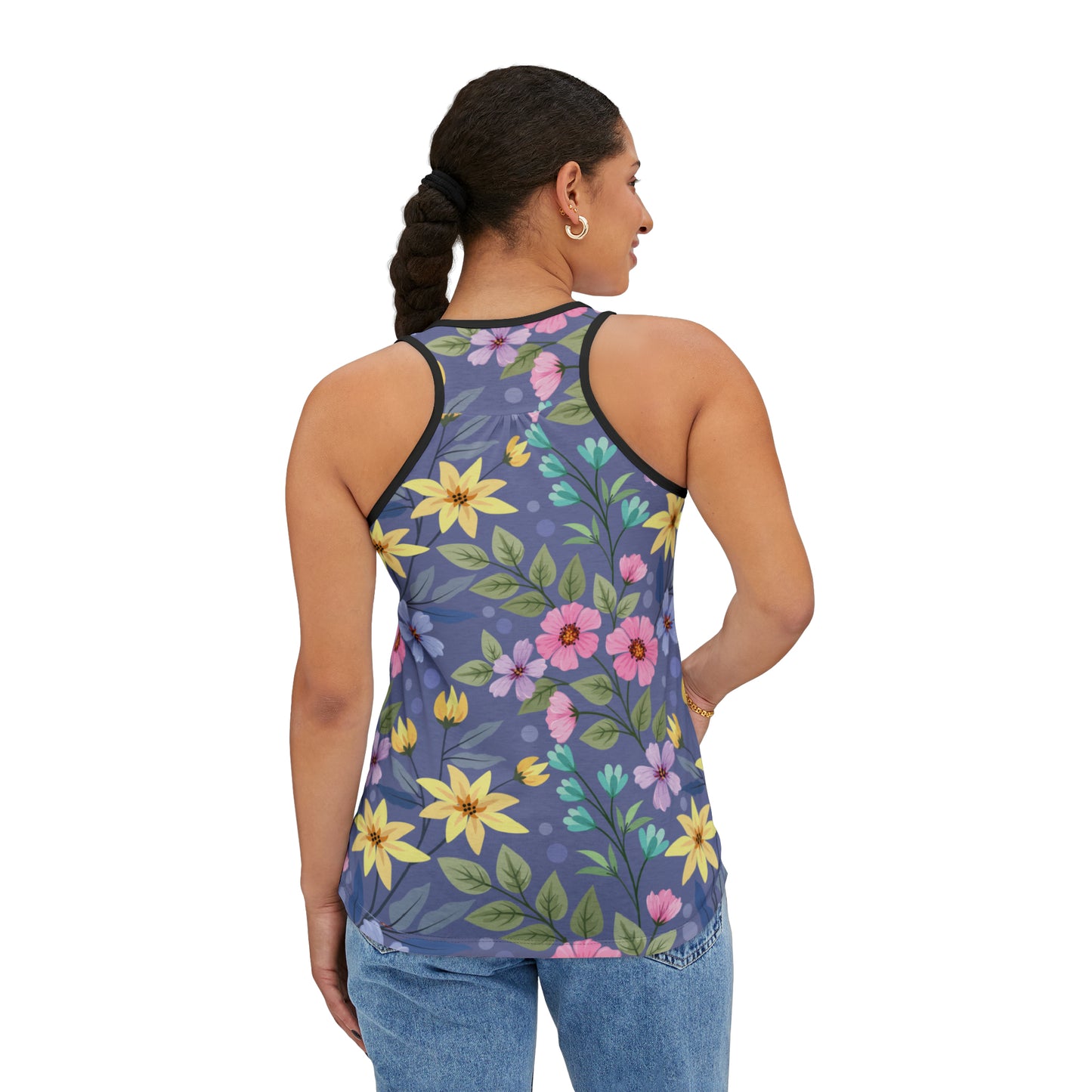 Camiseta de tirantes de verano con estampados florales