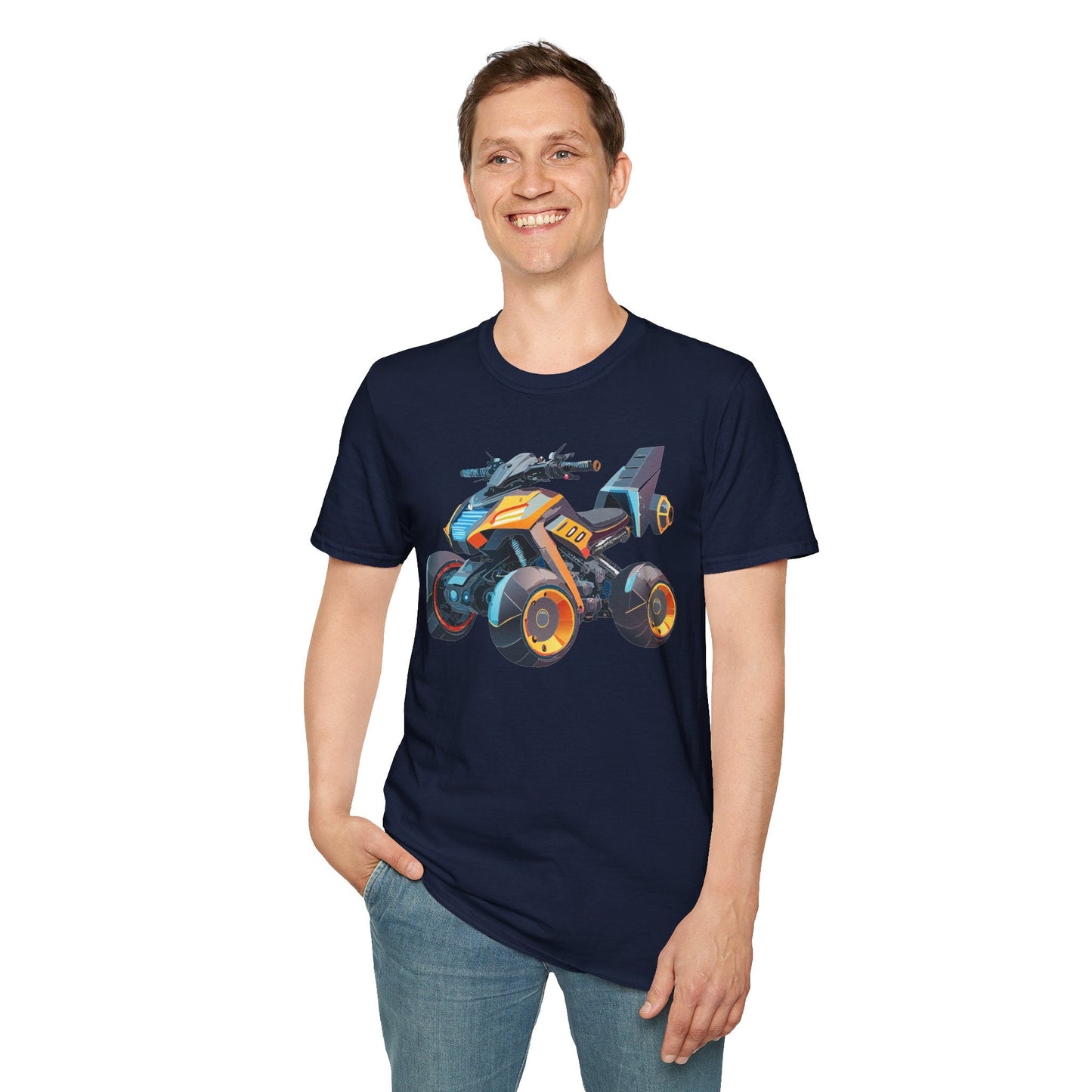 Bike Graphic Unisex Cotton Motorcycle Art Design Tee 6