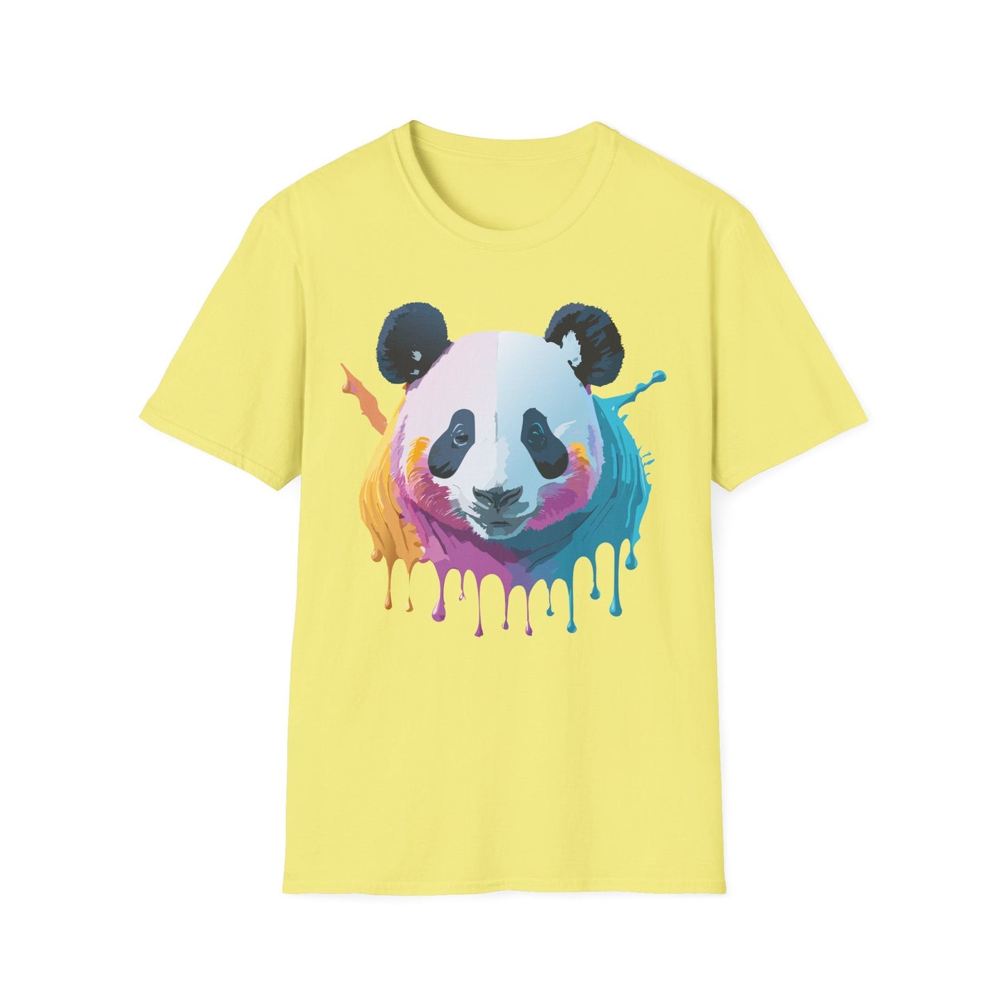 Panda Shirt Unisex T Shirt Softstyle Gildan 64000 100 Percent Ring Spun Cotton Animal Tee