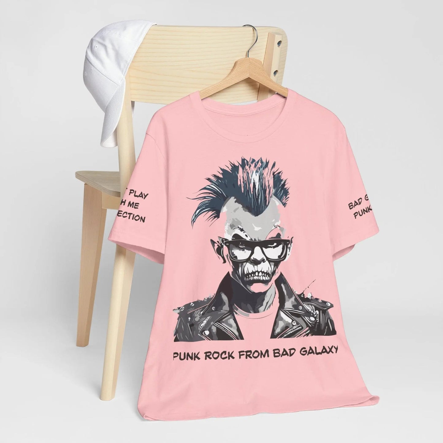Bad Galaxy Punk Rock Tee Shirt Made To Order 100 Cotton Eco Friendly Inks Designed In USA