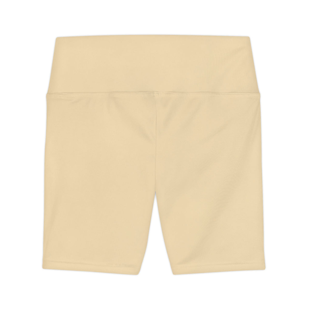 Wheat Tan Beige High-Waist Workout Bike Shorts — Women's Activewear