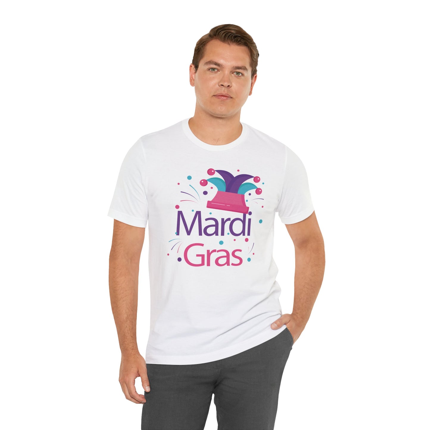 Tee-shirt en coton unisexe pour Mardi Gras