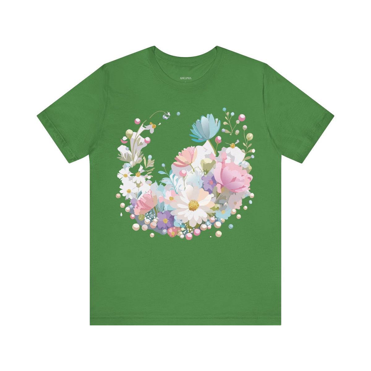 Floral Graphic Tee Shirt - Bella+Canvas Unisex 100 Cotton 22