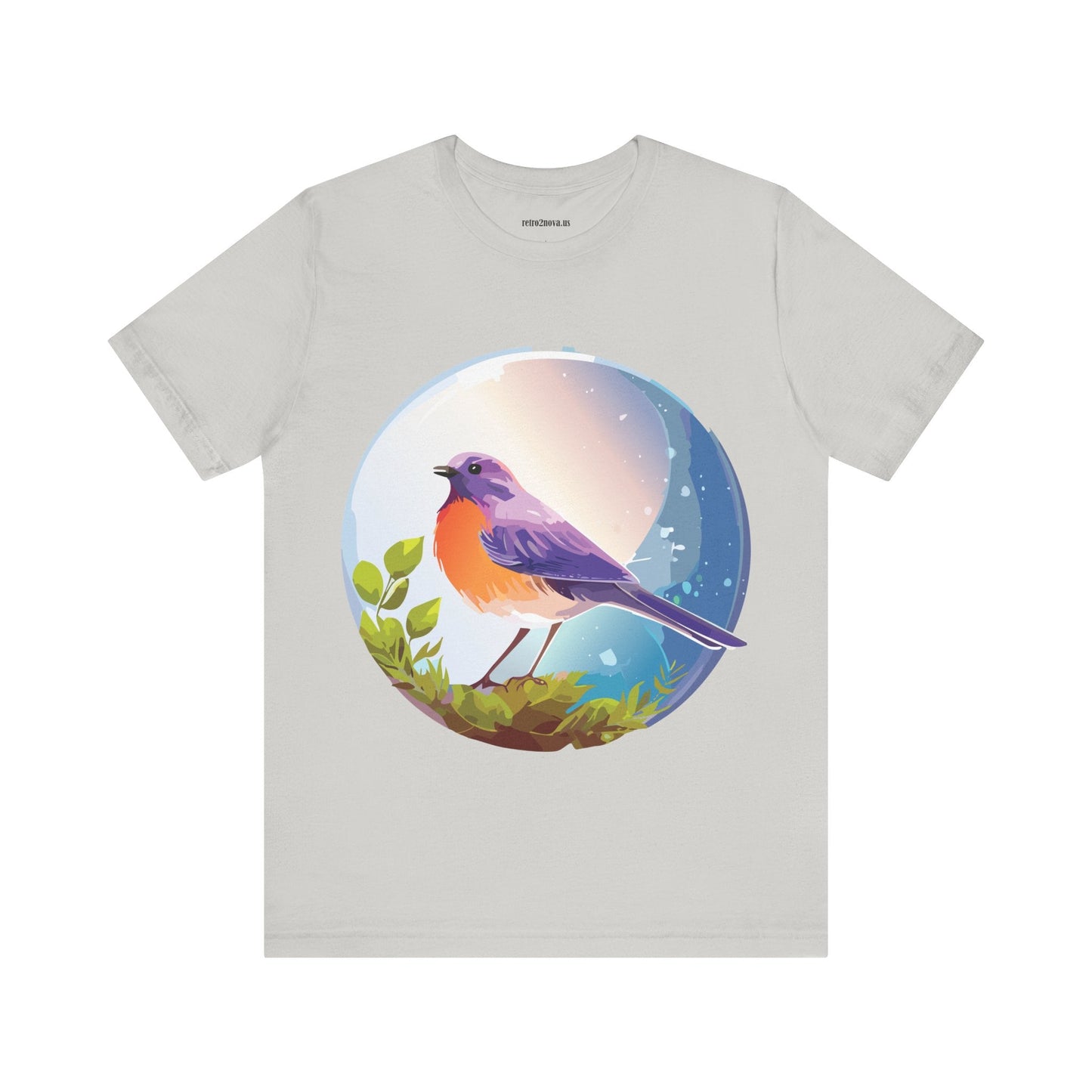 Unisex Animals And Bird Shirt Graphic Cotton T Shirt With Original Retro2Nova Art Premium Short Sleeve Tee