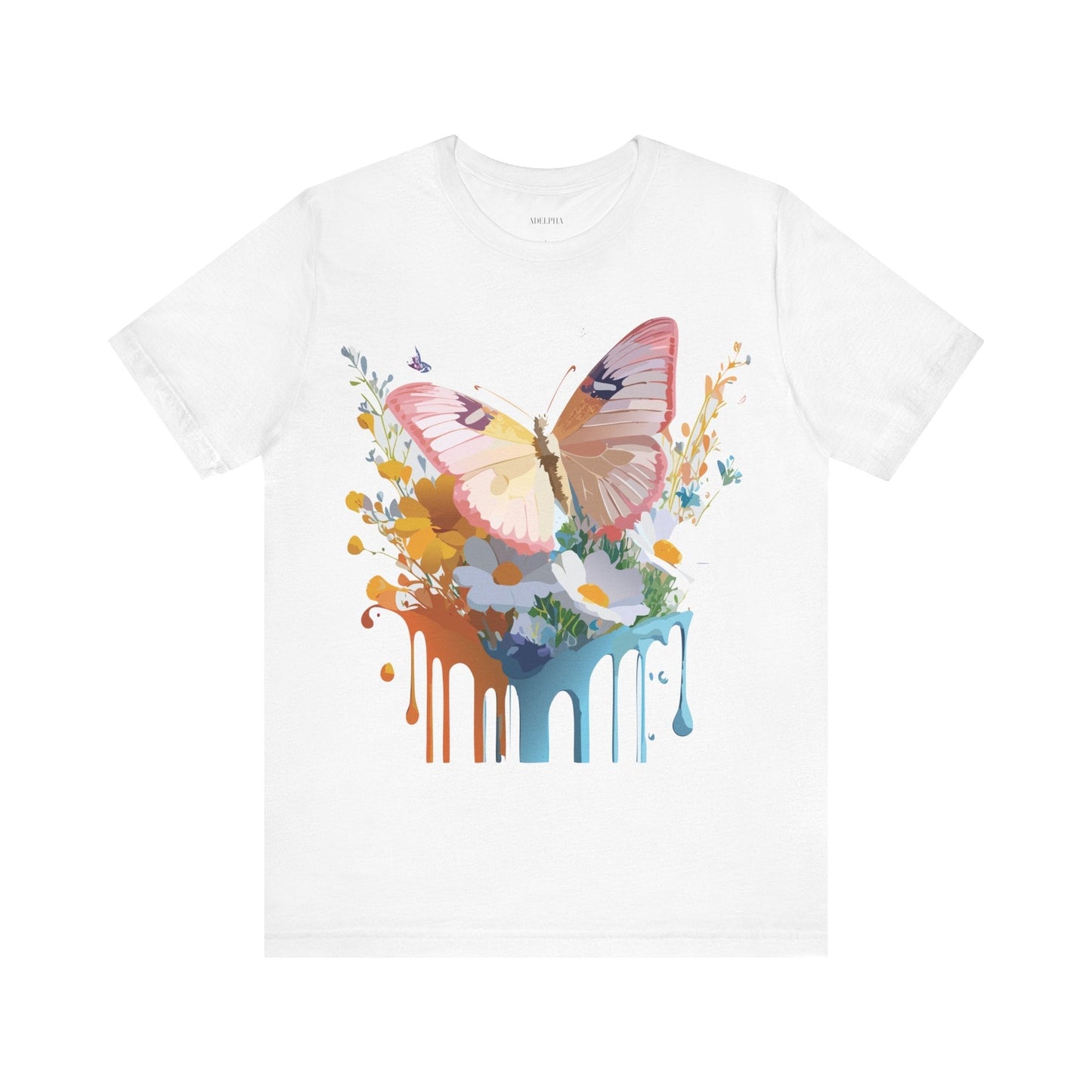 Butterfly Graphic Tee Unisex Short Sleeve Art Design By Adelpha