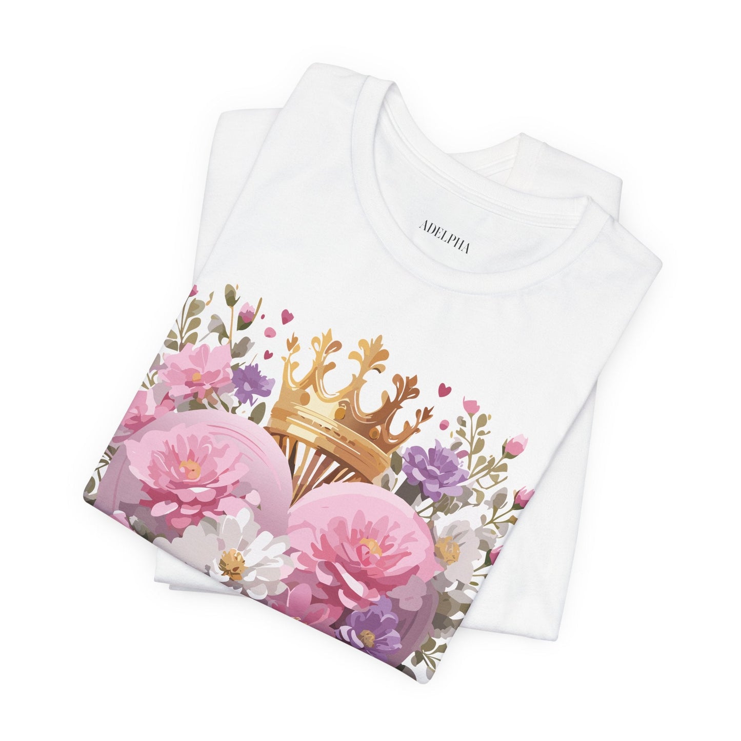 Valentine Day Graphic Unisex 100 Cotton Vintage Artwork with Love and Flower Design Tee 2