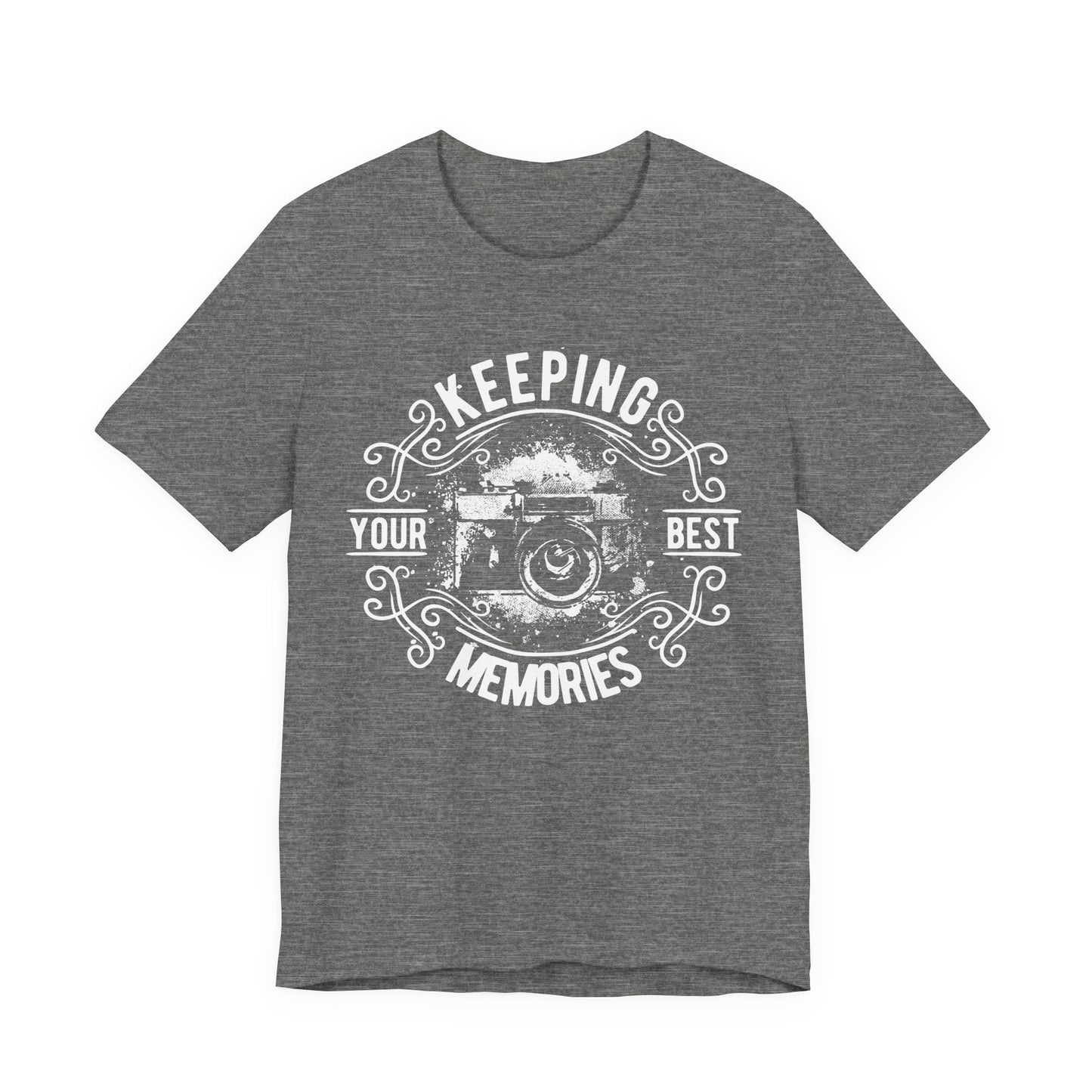 Keeping Your Best Memories T-Shirt Vintage Camera Graphic T-Shirt A-5