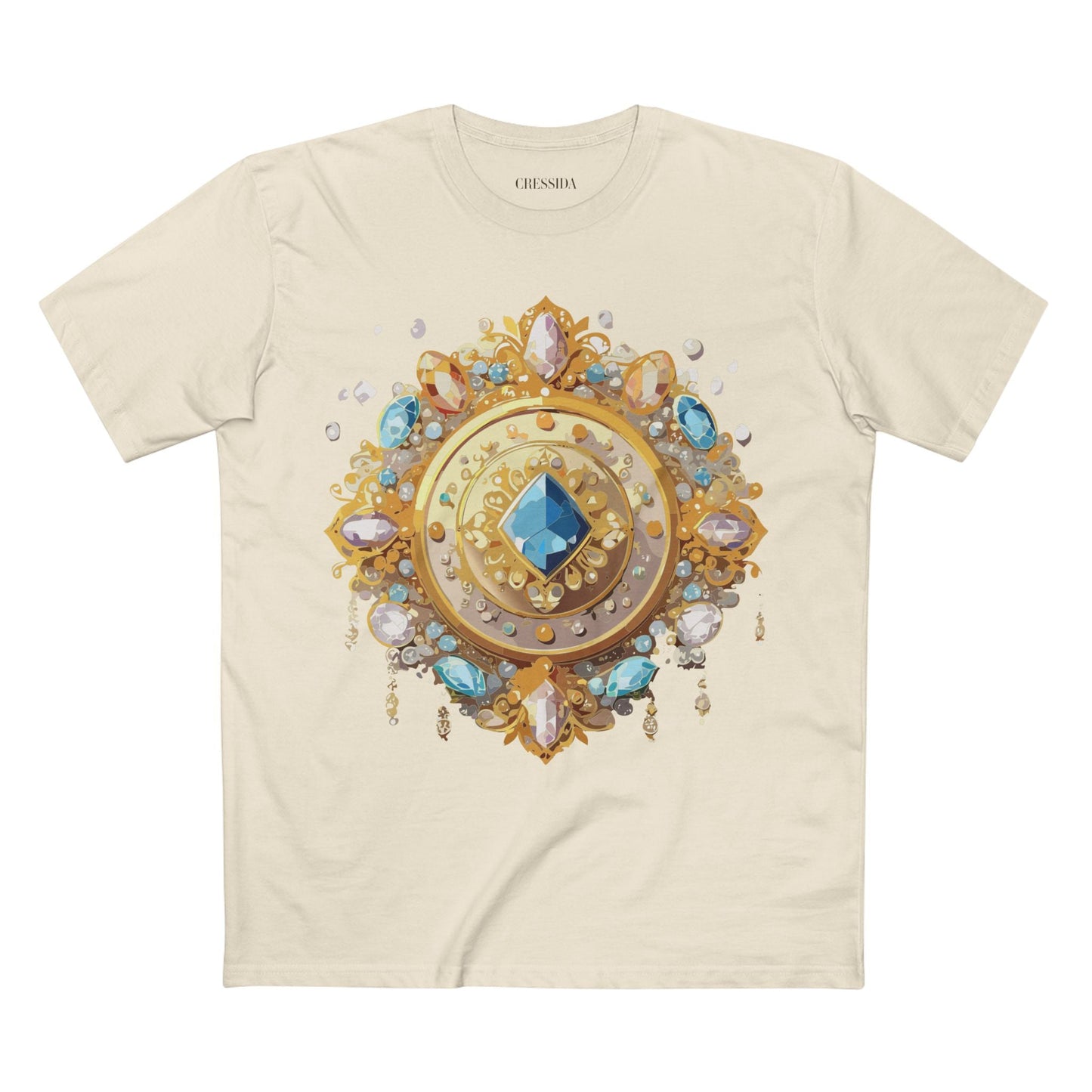Medallion Graphic T-Shirt Unisex 100 Cotton With Gold Art Design Medal Tee 23