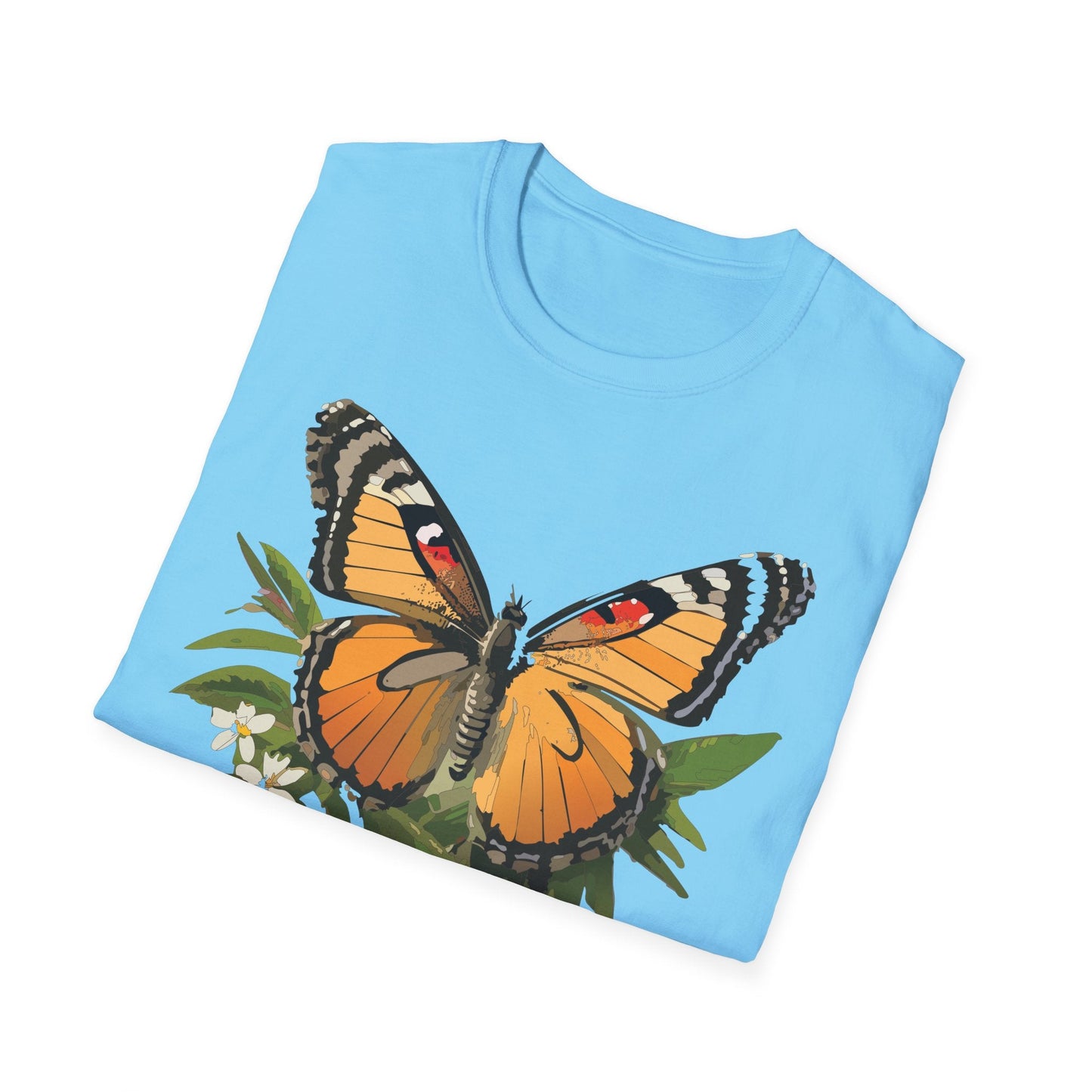 Monarch Butterfly Shirt Unisex Softstyle Tee 100 Percent Ring Spun Cotton Gildan 64000