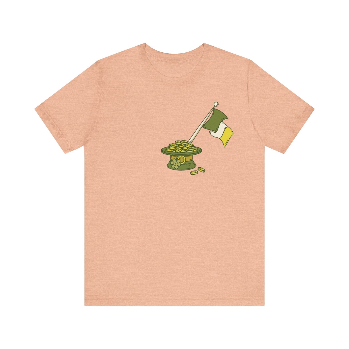 Unisex Cotton Tee Shirt with Lucky Prints