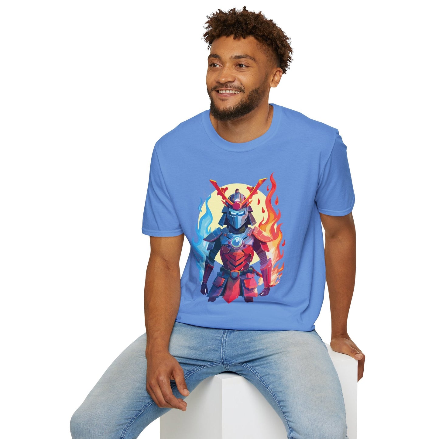 Samurai Shirt Unisex T Shirt Softstyle Ring Spun Cotton Gildan 64000 100 Percent Cotton Tee