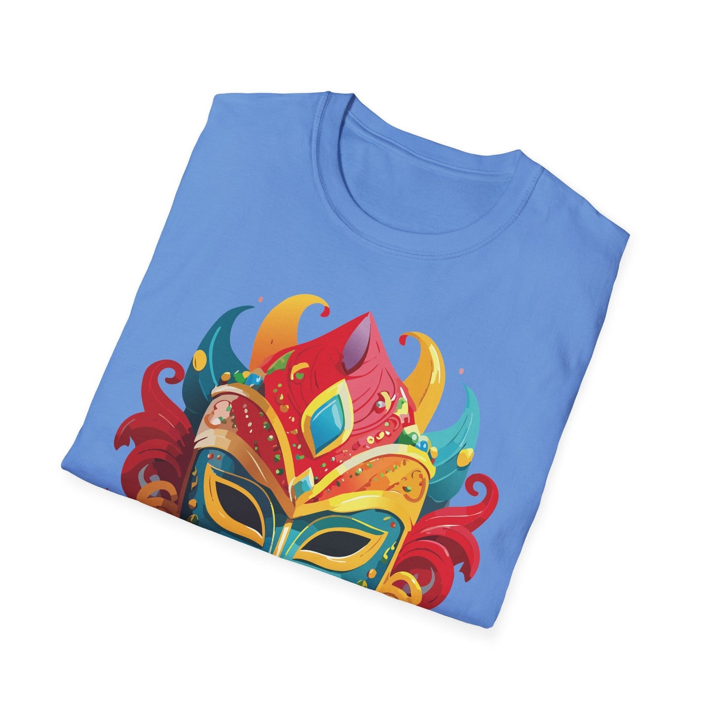 Mask Graphic Unisex Cotton Masquerade Design Artwork Tee 15