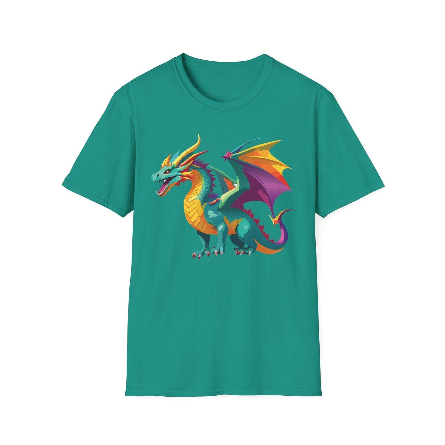 Dragon T Shirt Unisex Short Sleeve Art Design Gildan Softstyle Cotton Tee For Animal Lovers
