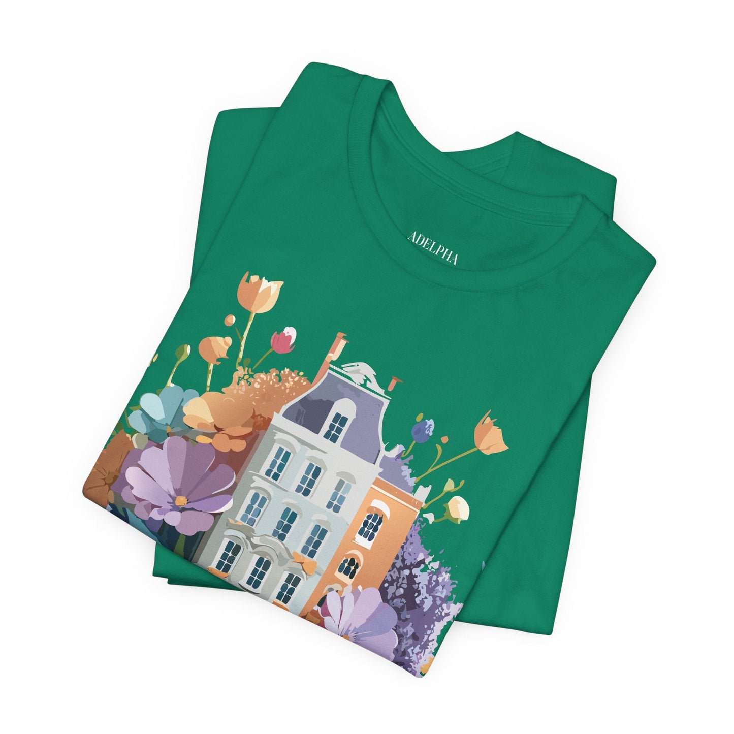 Adelpha Vintage Amsterdam Graphic Tee For Everyday Casual Wear Unisex Short Sleeve Shirt