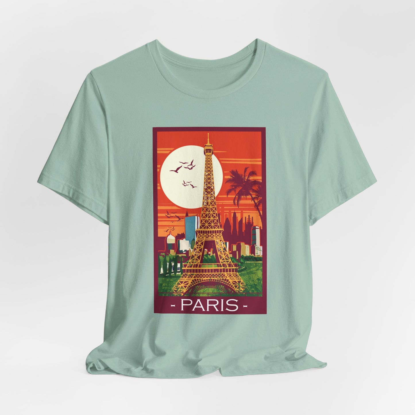 Retro Poster Paris Graphic Design Tee, Paris Shirt, Vintage Tees, Art Design T-Shirt, Graphic Tee, Retro Art Shirts