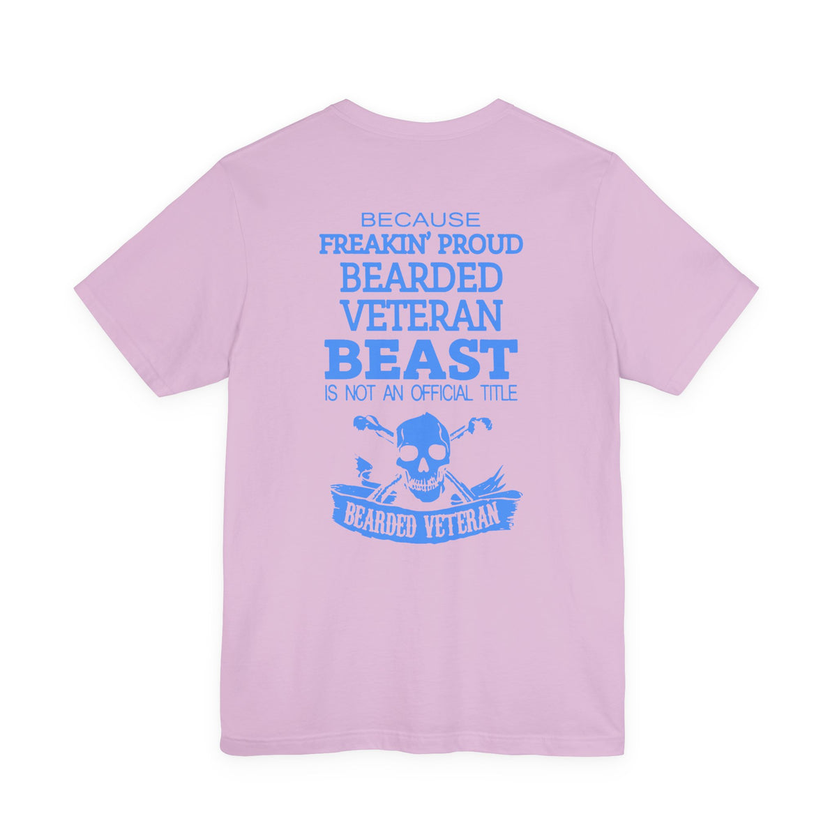 Bearded Veteran Beast T-Shirt Military Skull Beard Graphic Unisex Cotton Tee v46