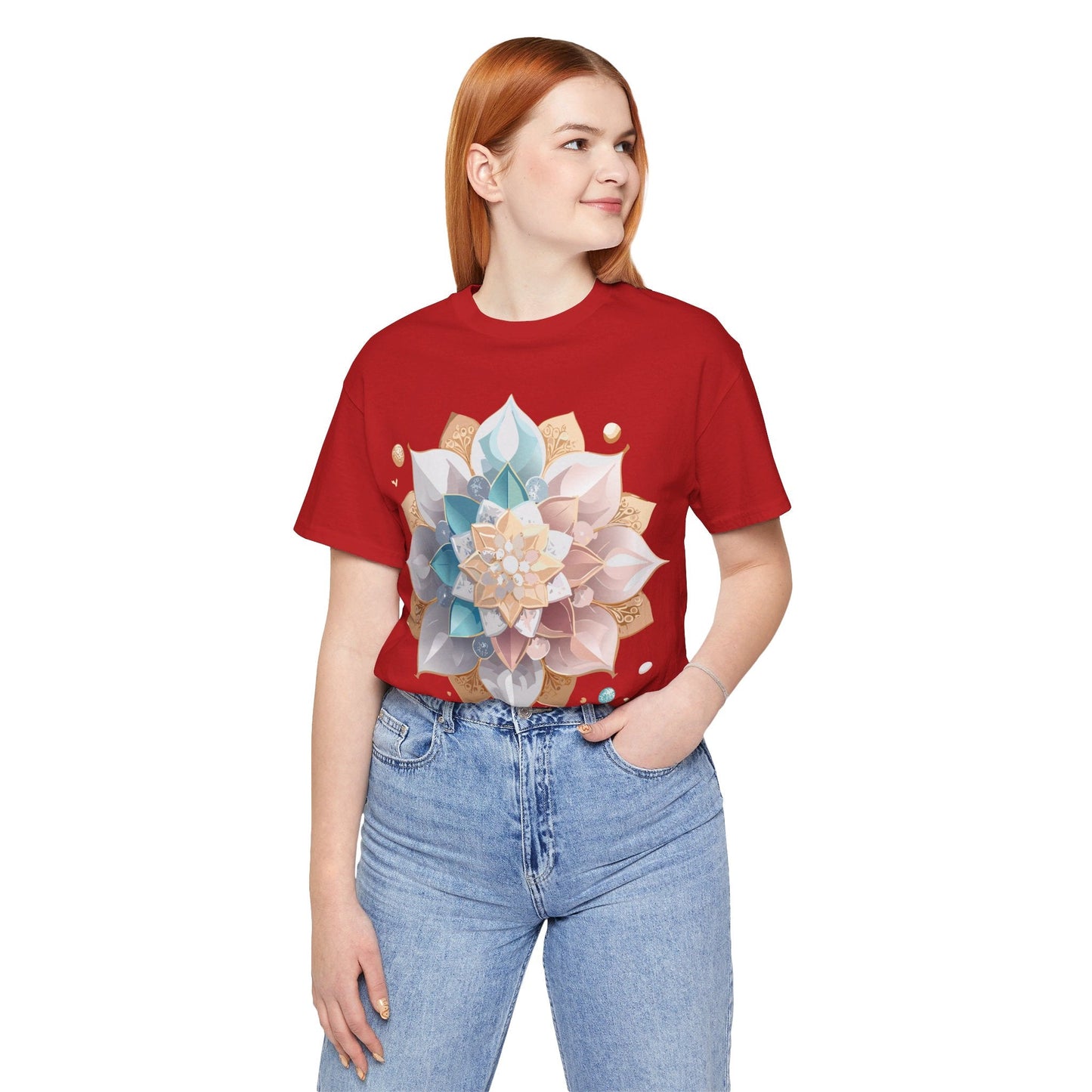 Mandala Graphic Tee Unisex Vintage Inspired Art Design Shirt By Adelpha Premium Artwear