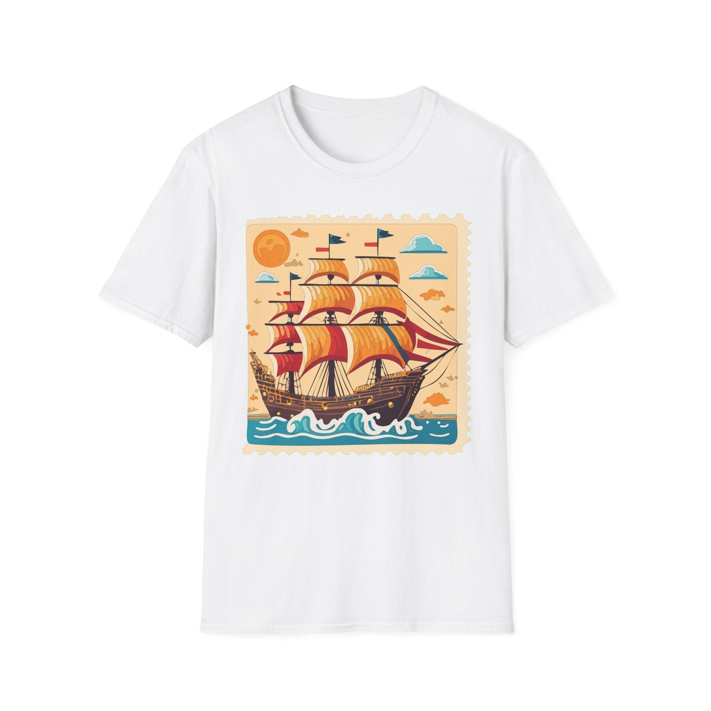 Ship T Shirts Frigate T Shirts Vessel Tee Shirt Unisex Gildan Softstyle 64000 Comfort Fit