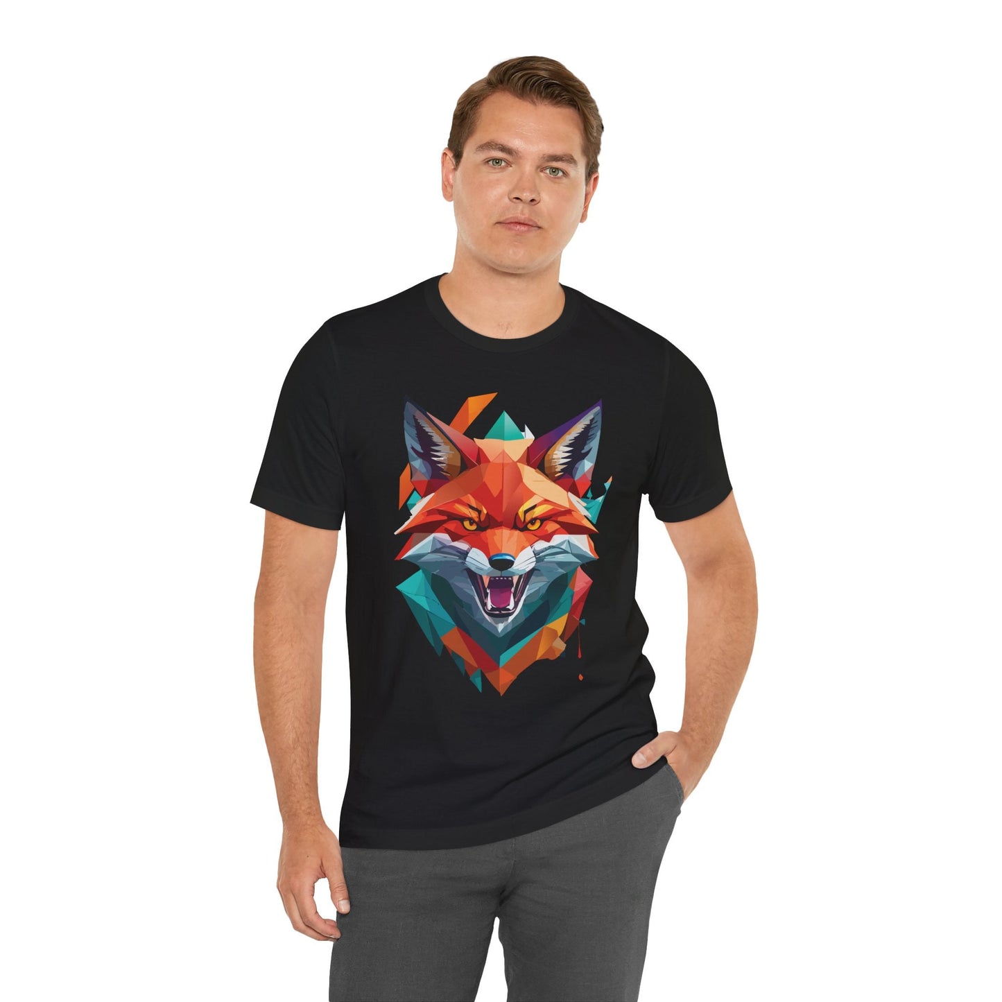 Unisex Animal Print Tee Shirt With Wild Animals Art Design For Men Women Soft Cotton