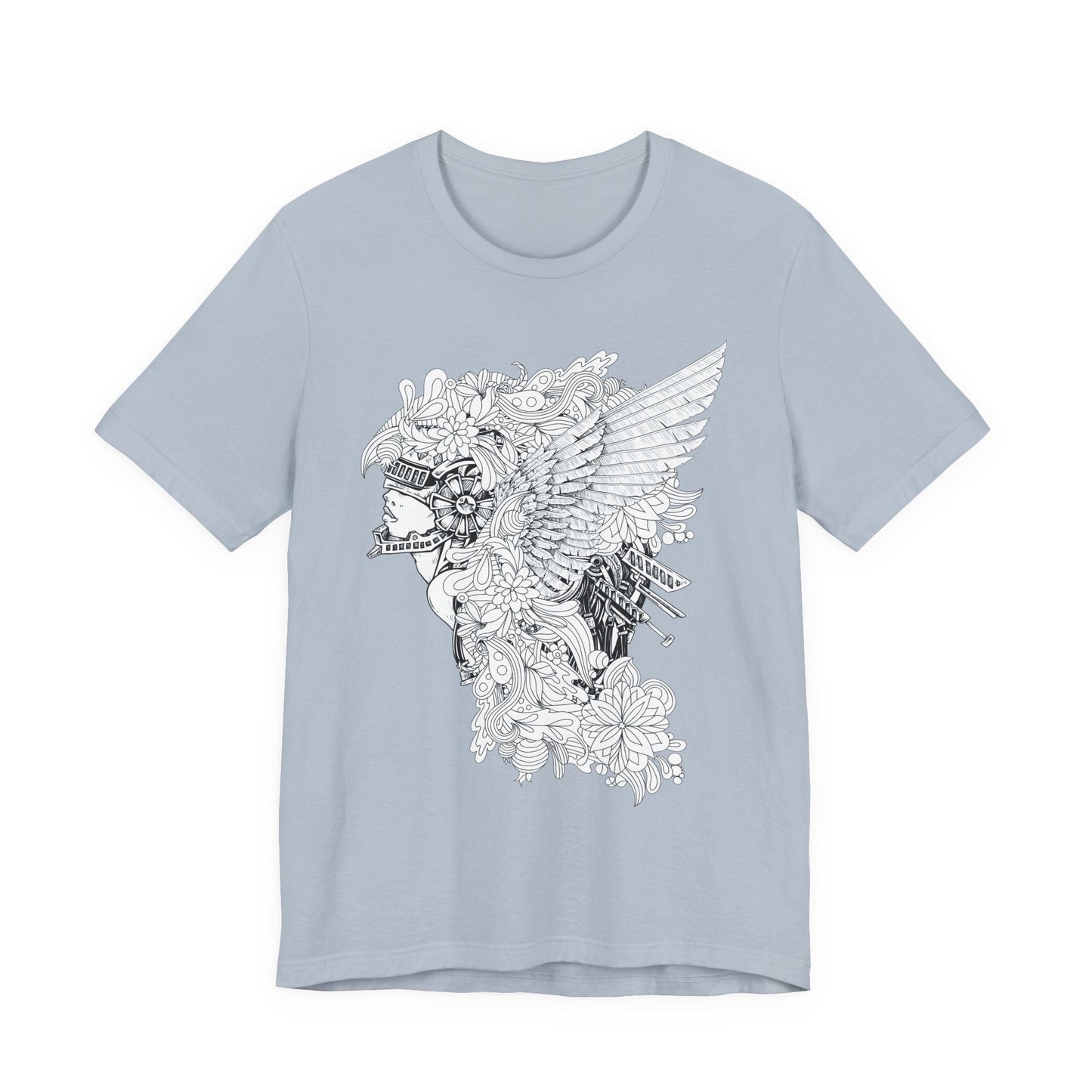 Eagle Illustration Graphic Unisex Cotton T-Shirt r26