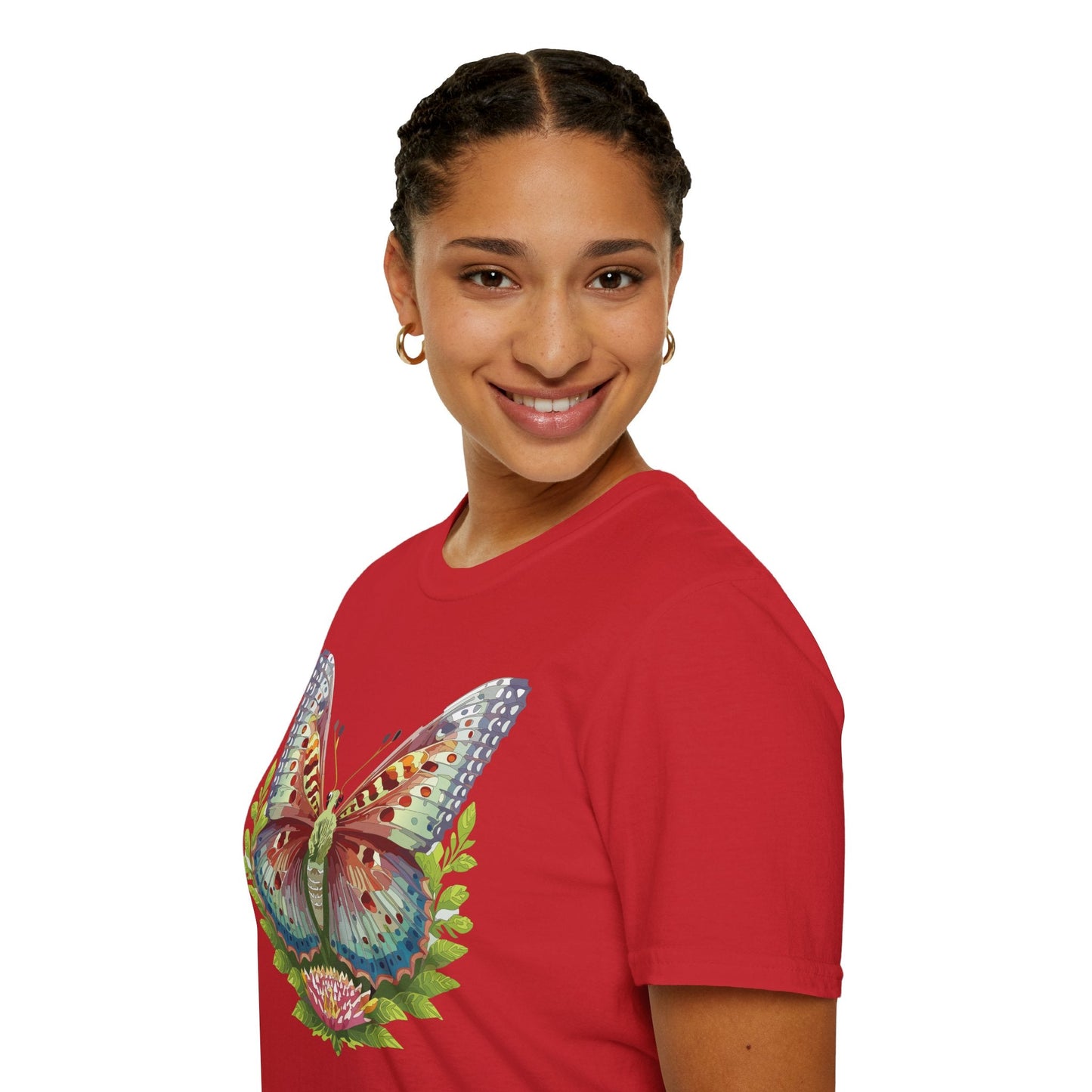 Butterfly Shirt Unisex T Shirt Gildan Softstyle 64000 Breathable Ring Spun Cotton Monarch Tee