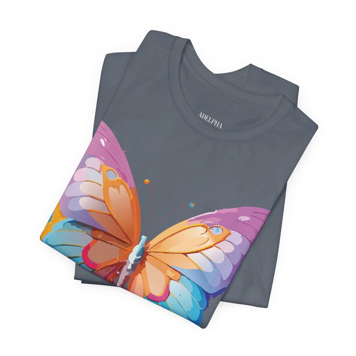Butterfly Graphic Unisex 100 Cotton Lightweight Vintage Design Jersey Tee 90